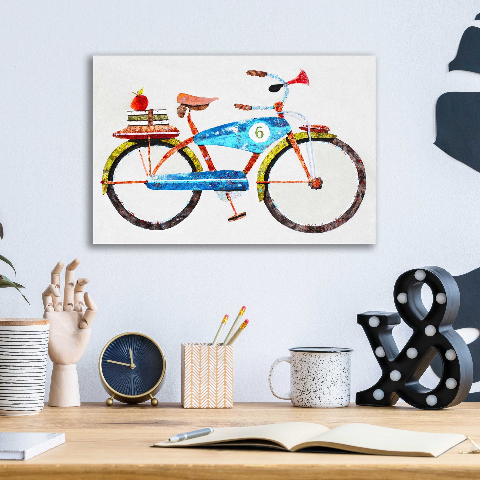 Epic Art 'Bike No. 6' by Anthony Grant, Acrylic Glass Wall Art,16x12