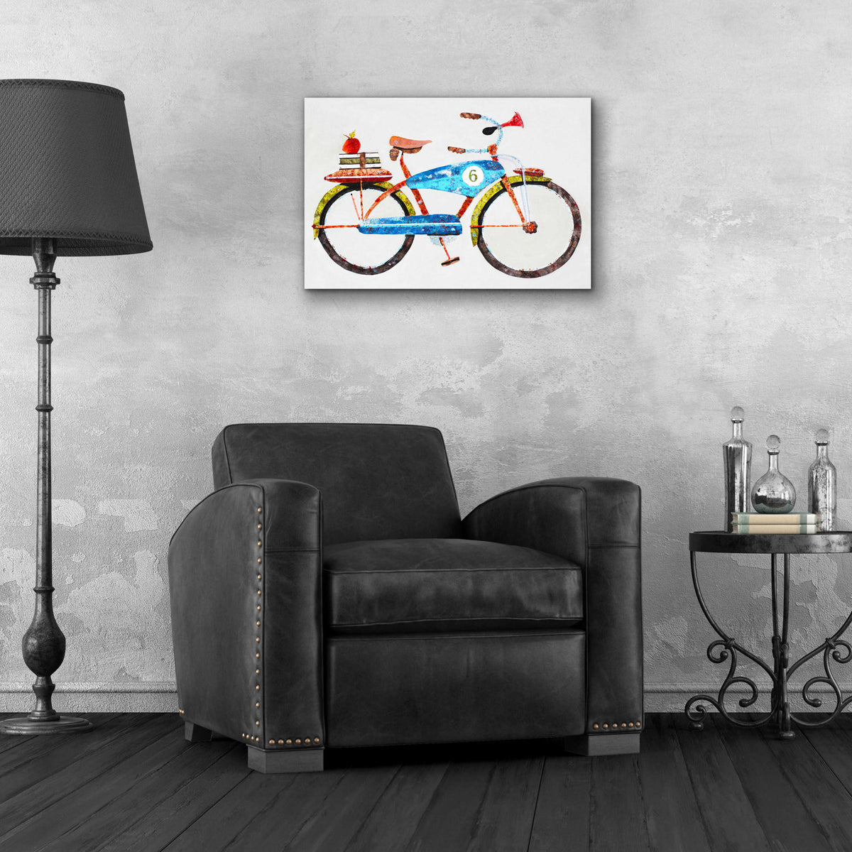Epic Art 'Bike No. 6' by Anthony Grant, Acrylic Glass Wall Art,24x16