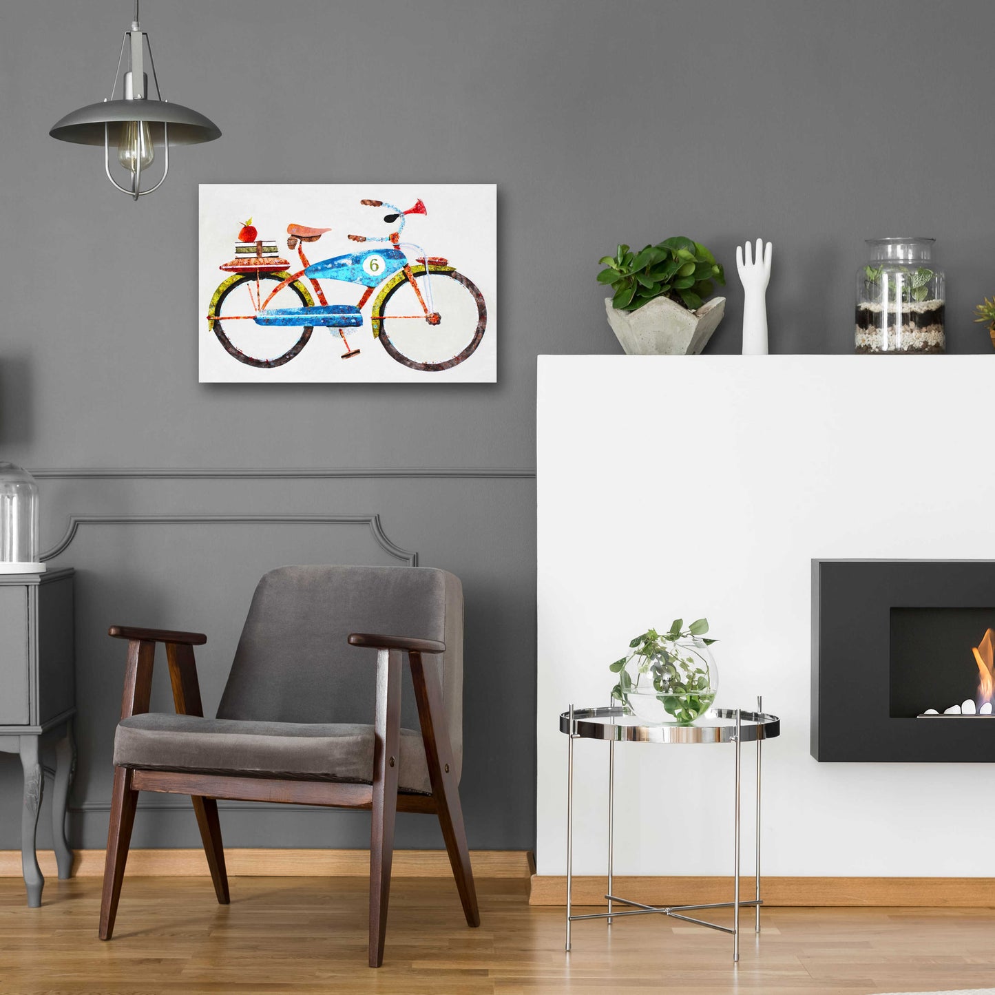 Epic Art 'Bike No. 6' by Anthony Grant, Acrylic Glass Wall Art,24x16