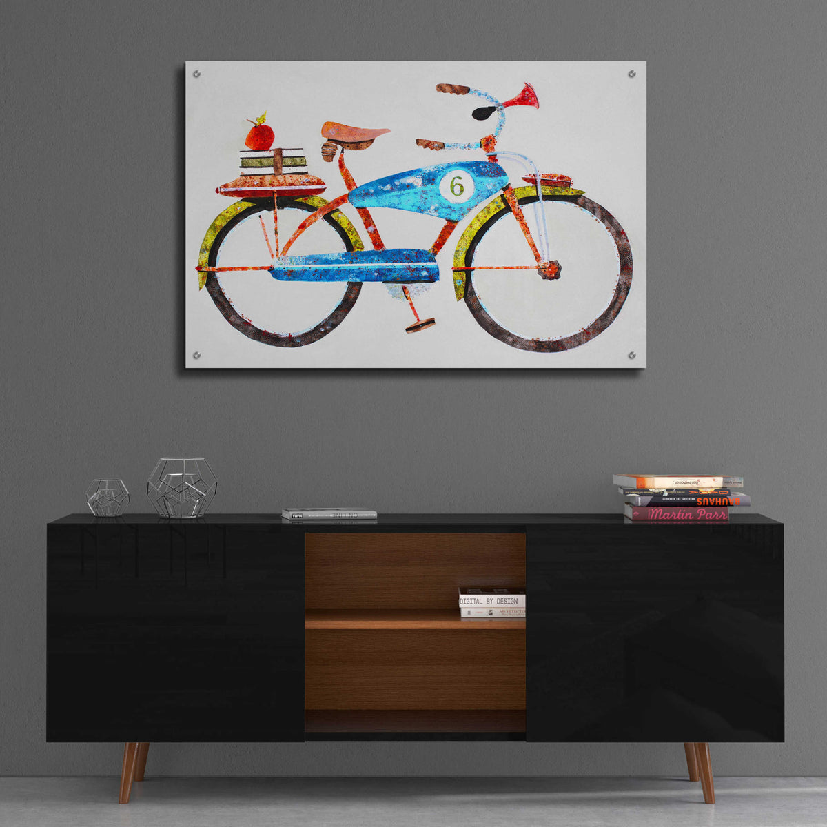 Epic Art 'Bike No. 6' by Anthony Grant, Acrylic Glass Wall Art,36x24