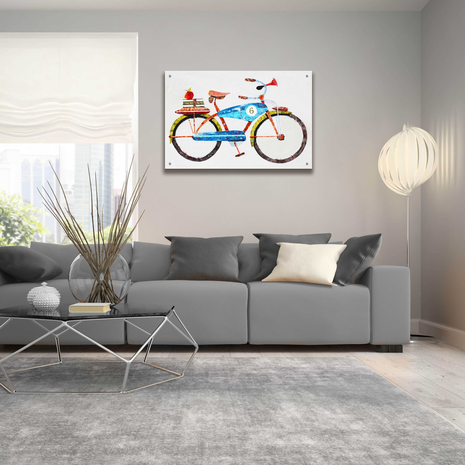 Epic Art 'Bike No. 6' by Anthony Grant, Acrylic Glass Wall Art,36x24