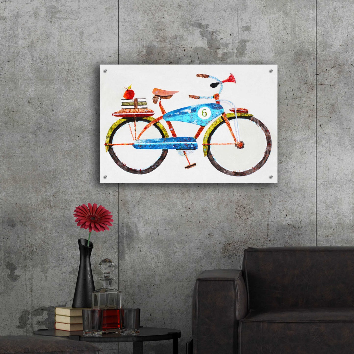 Epic Art 'Bike No. 6' by Anthony Grant, Acrylic Glass Wall Art,36x24