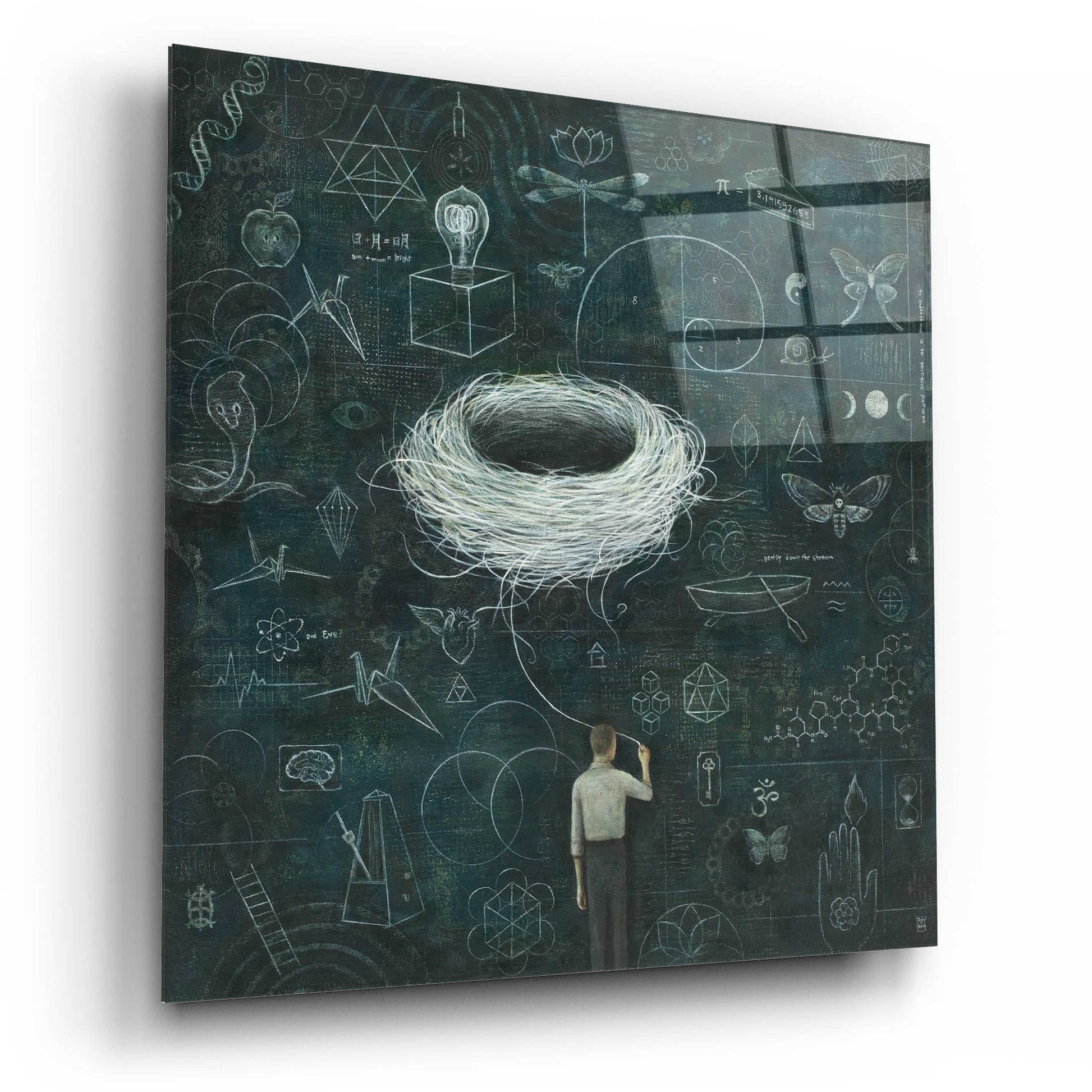 Epic Art 'Drafting Drifting ConsciousNest' by Duy Huynh, Acrylic Glass Wall Art,12x12
