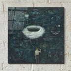 Epic Art 'Drafting Drifting ConsciousNest' by Duy Huynh, Acrylic Glass Wall Art,12x12