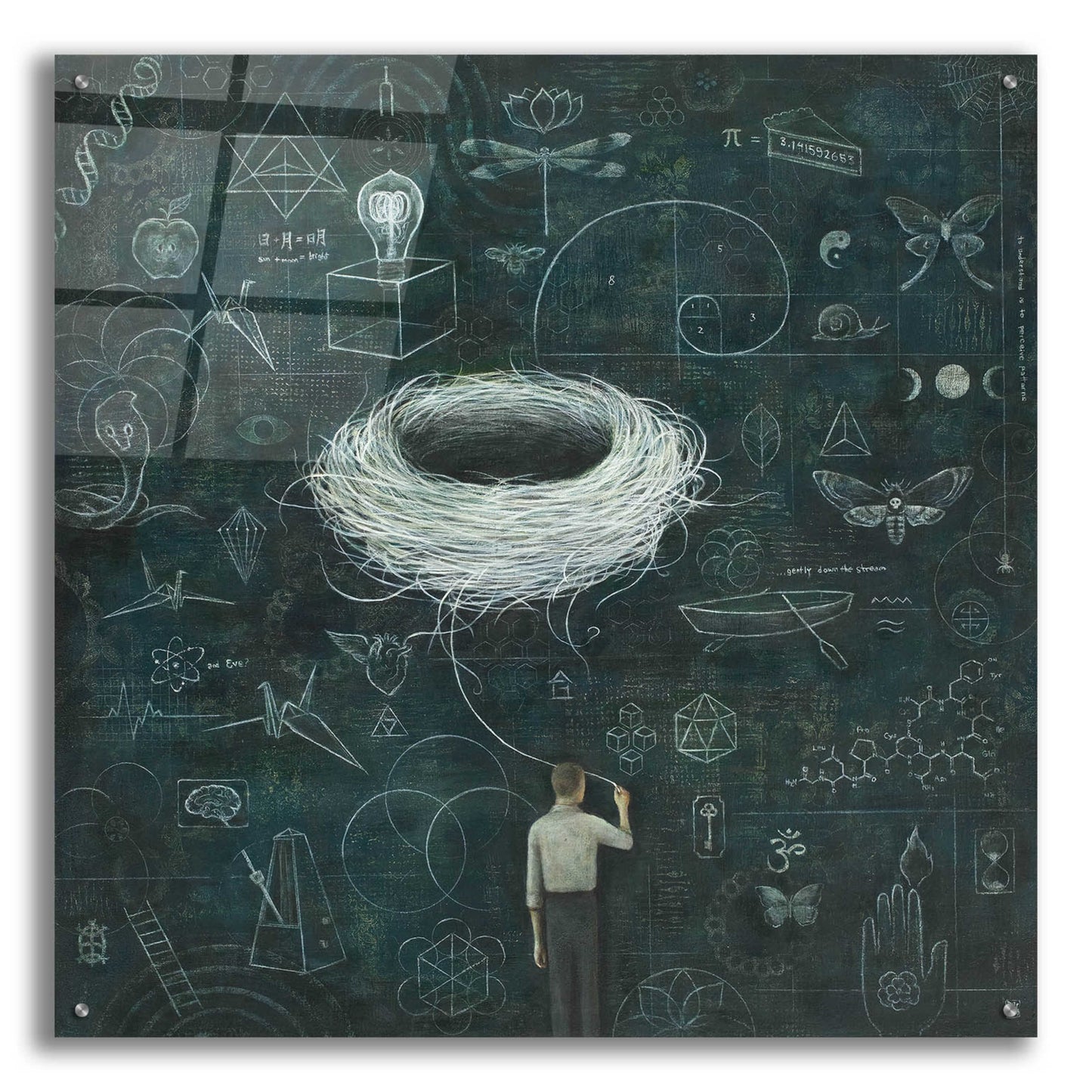 Epic Art 'Drafting Drifting ConsciousNest' by Duy Huynh, Acrylic Glass Wall Art,36x36