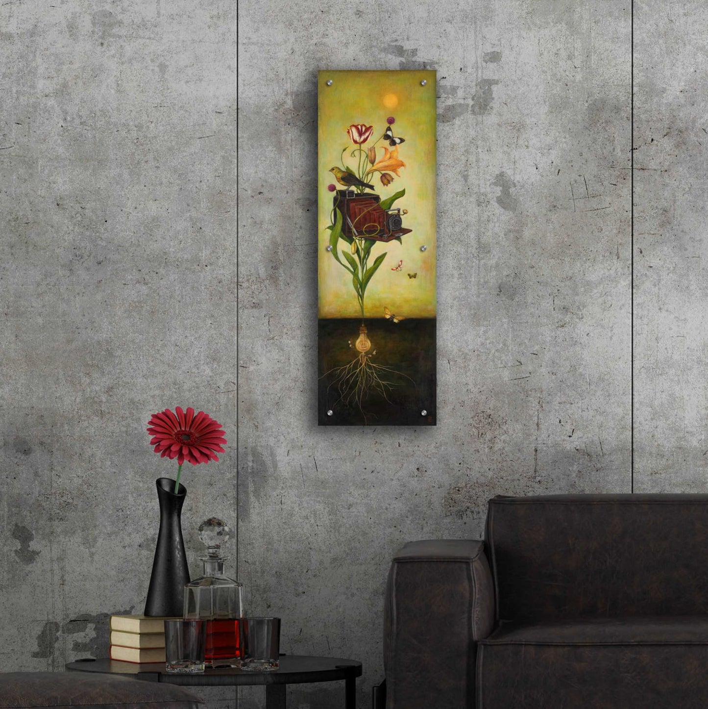 Epic Art 'Photosynthesis Bliss' by Duy Huynh, Acrylic Glass Wall Art,12x36