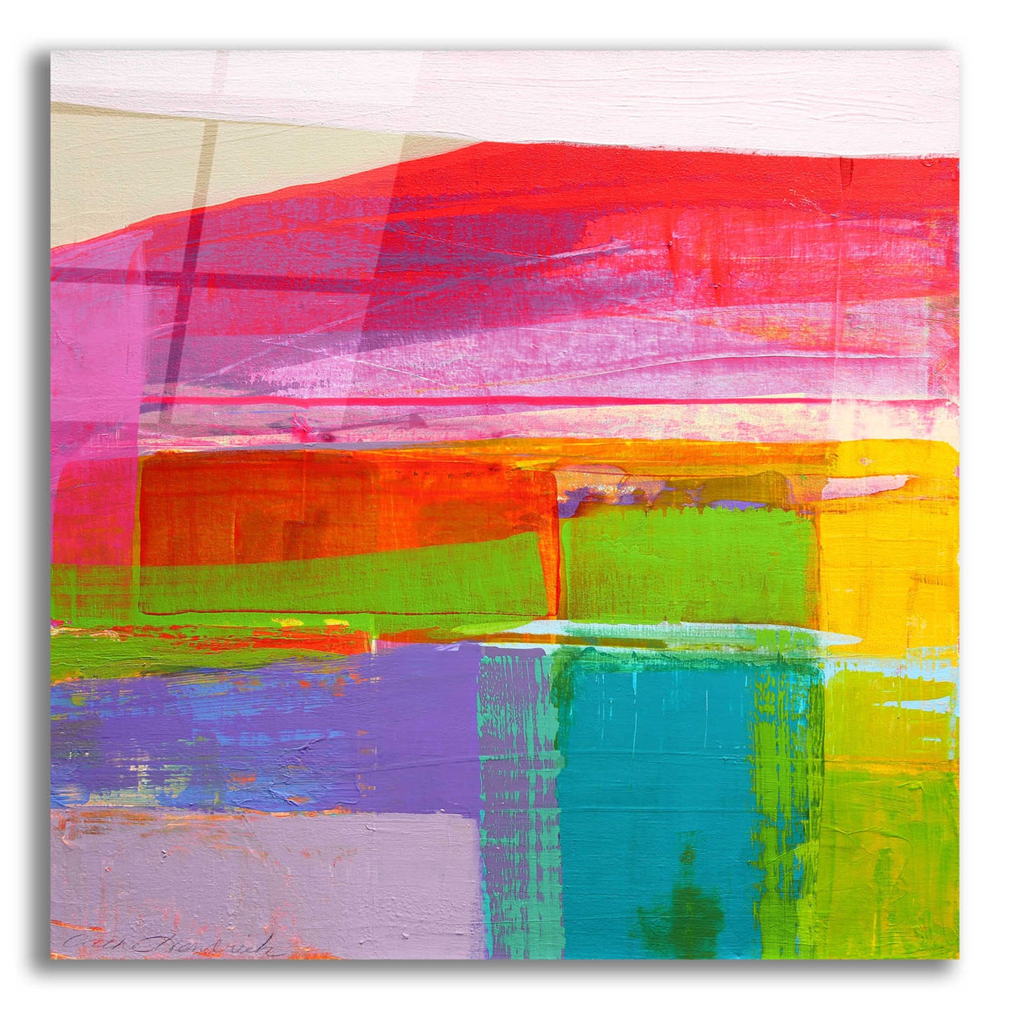 Epic Art 'Landscape Design No. 3' by Cathe Hendrick, Acrylic Glass Wall Art