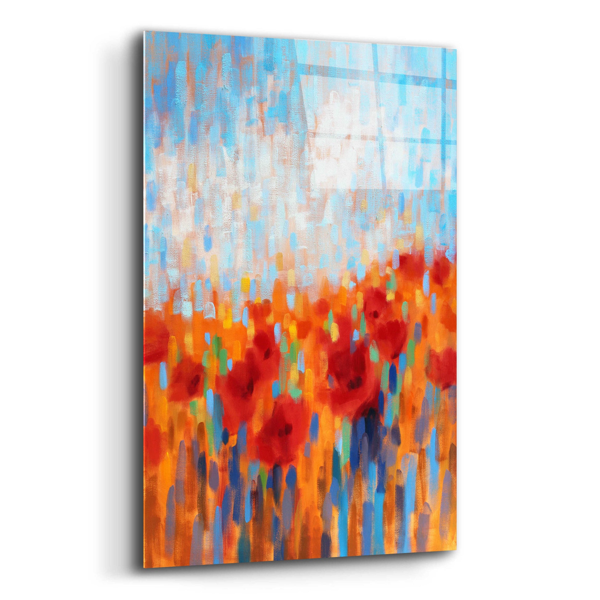 Epic Art 'Poppy Walk' by Claire Hardy, Acrylic Glass Wall Art,12x16