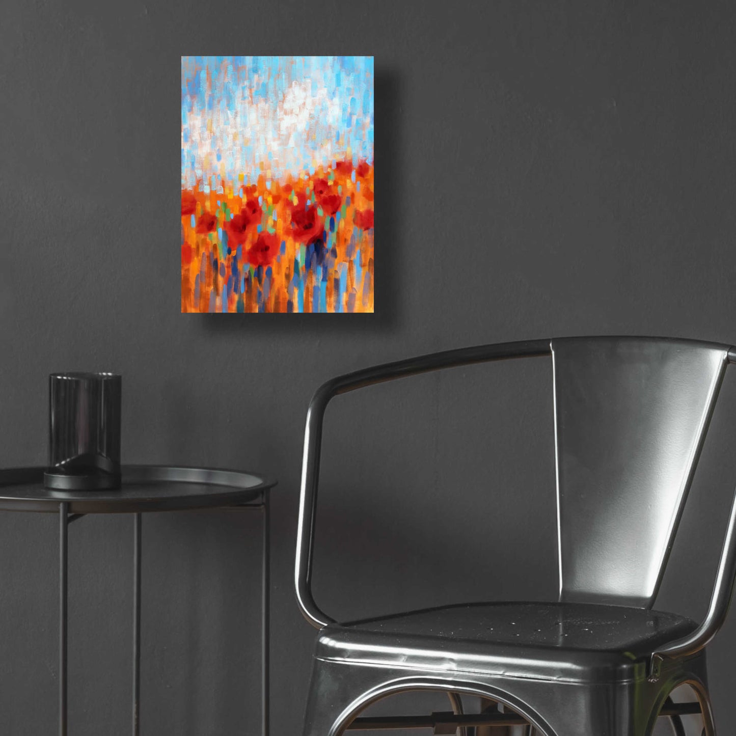 Epic Art 'Poppy Walk' by Claire Hardy, Acrylic Glass Wall Art,12x16