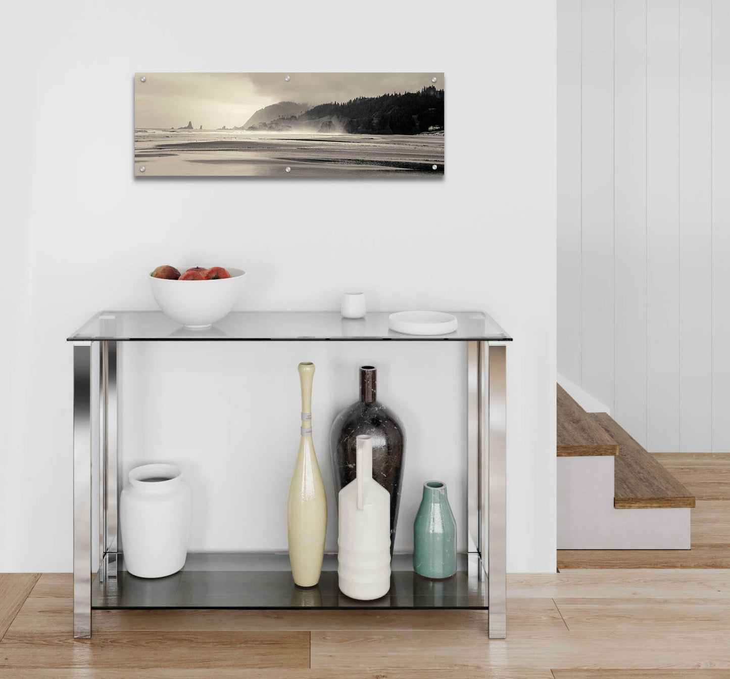 Epic Art 'Cannon Beach No. 7' by Gary Horsfall, Acrylic Glass Wall Art,36x12