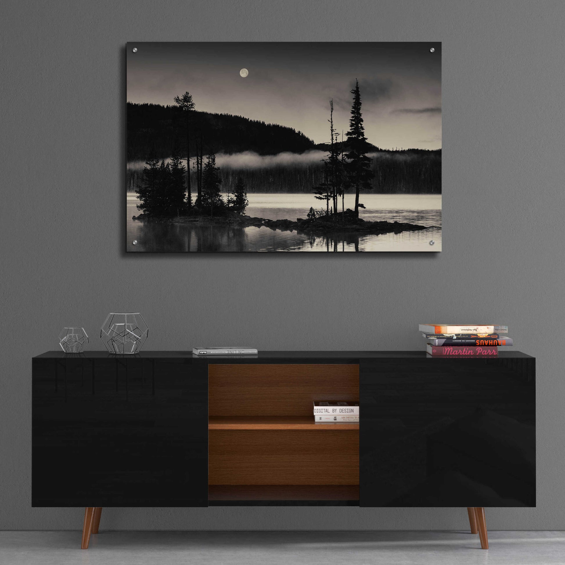 Epic Art 'Full Moon At Waldo' by Gary Horsfall, Acrylic Glass Wall Art,36x24