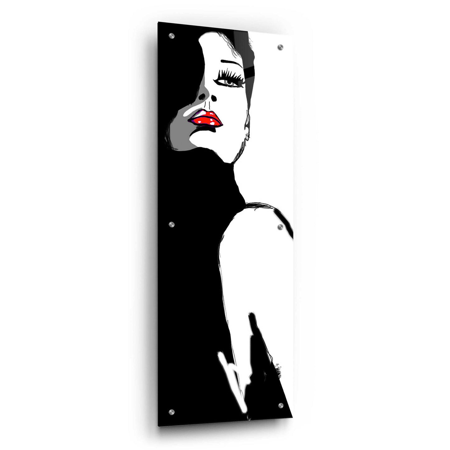 Epic Art 'Figurino' by Giulio Lurissevich, Acrylic Glass Wall Art,12x36