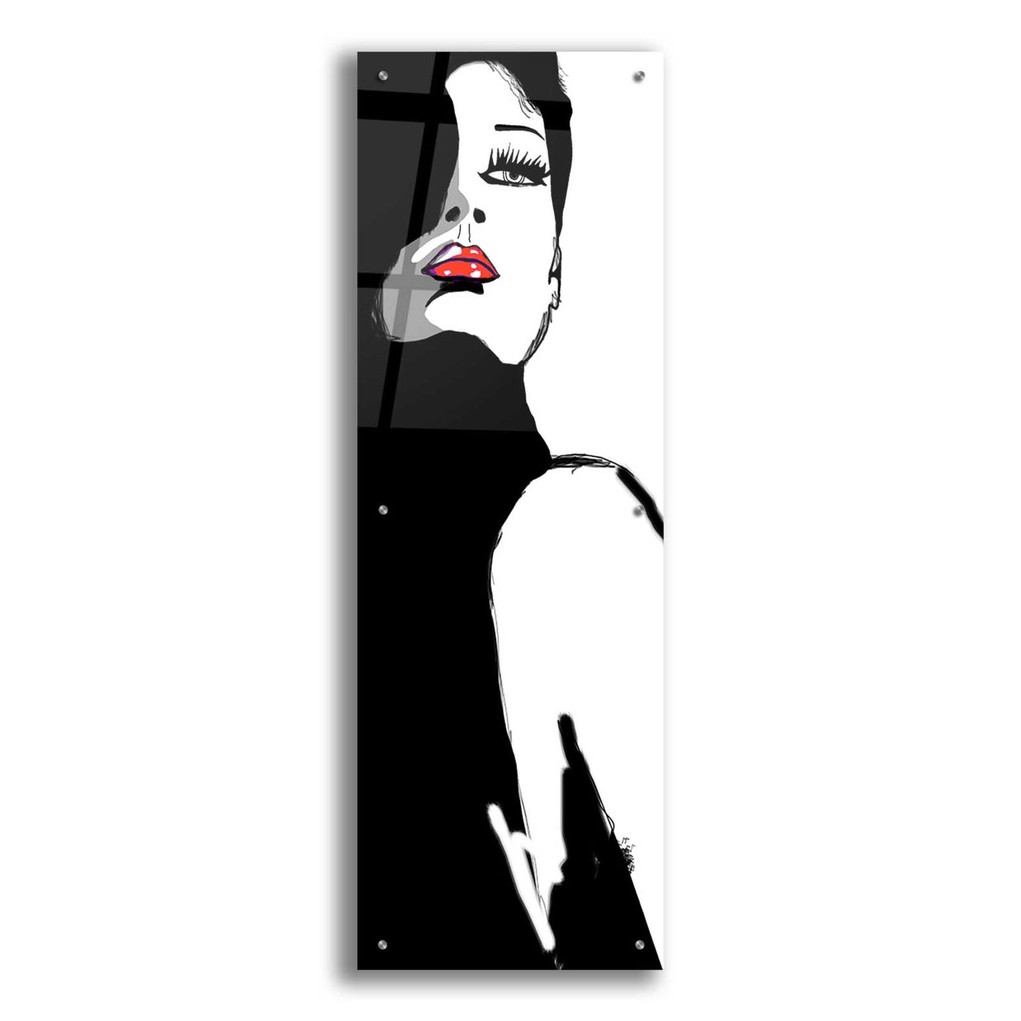 Epic Art 'Figurino' by Giulio Lurissevich, Acrylic Glass Wall Art,16x48