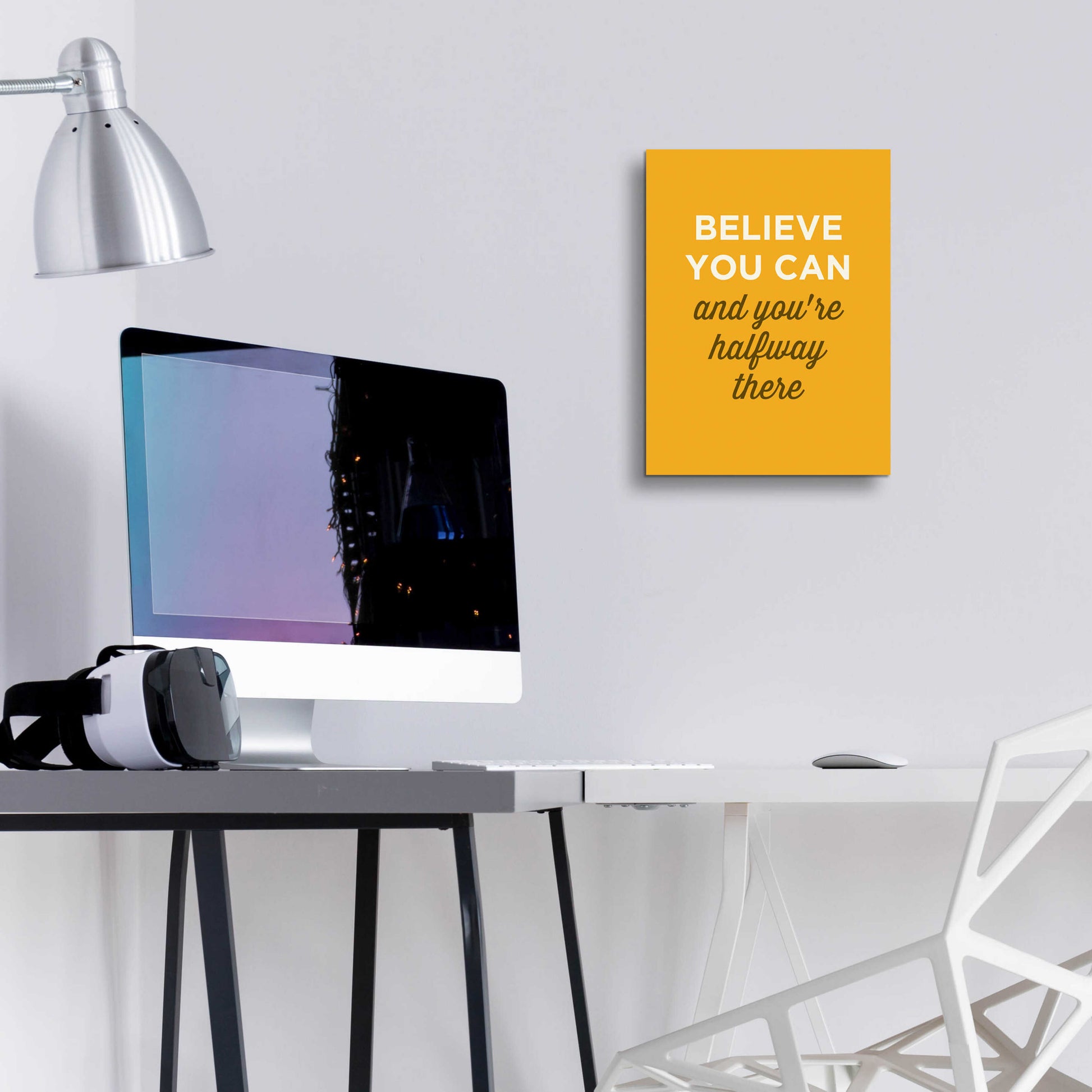 Epic Art 'Believe You Can' by GraphINC, Acrylic Glass Wall Art,12x16