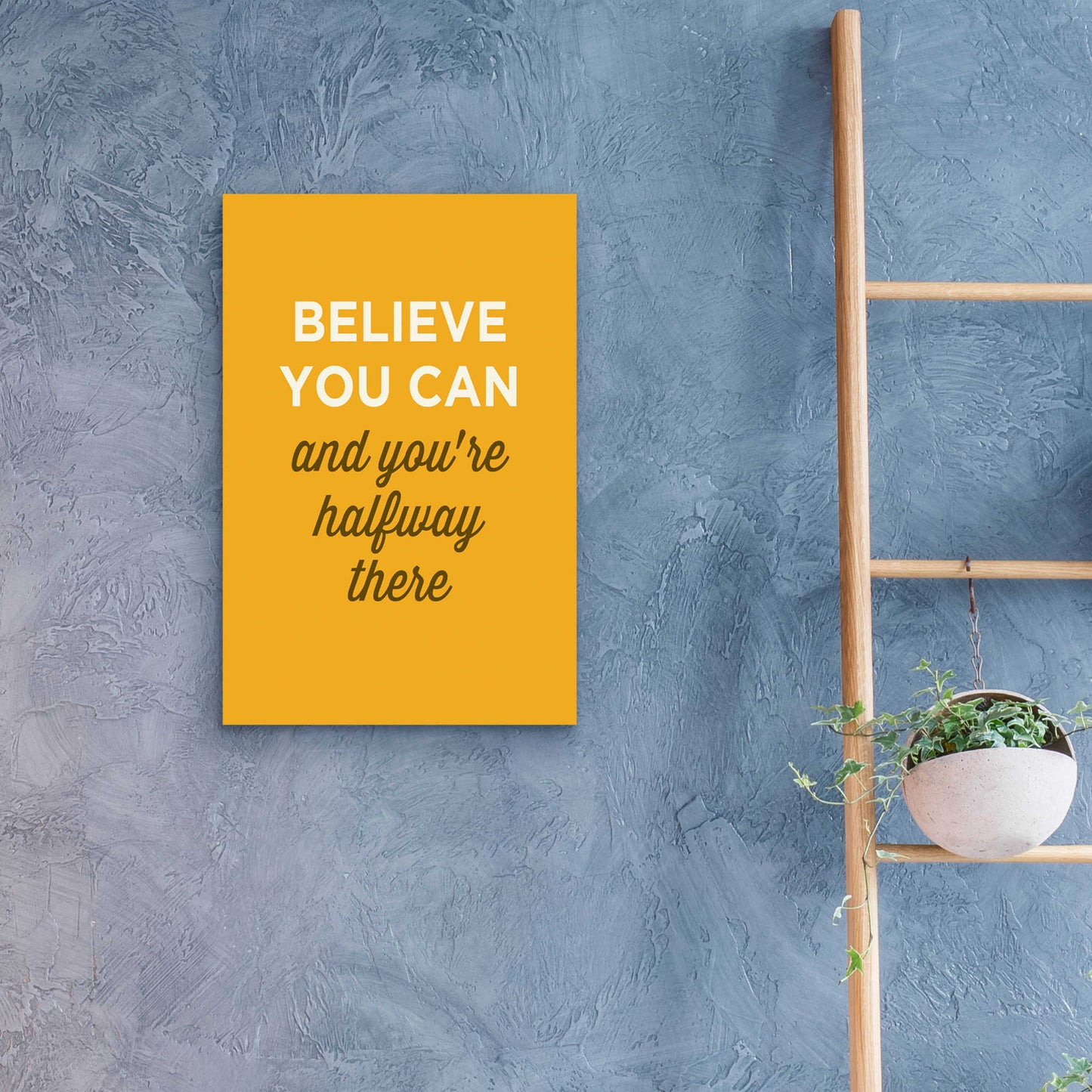 Epic Art 'Believe You Can' by GraphINC, Acrylic Glass Wall Art,16x24