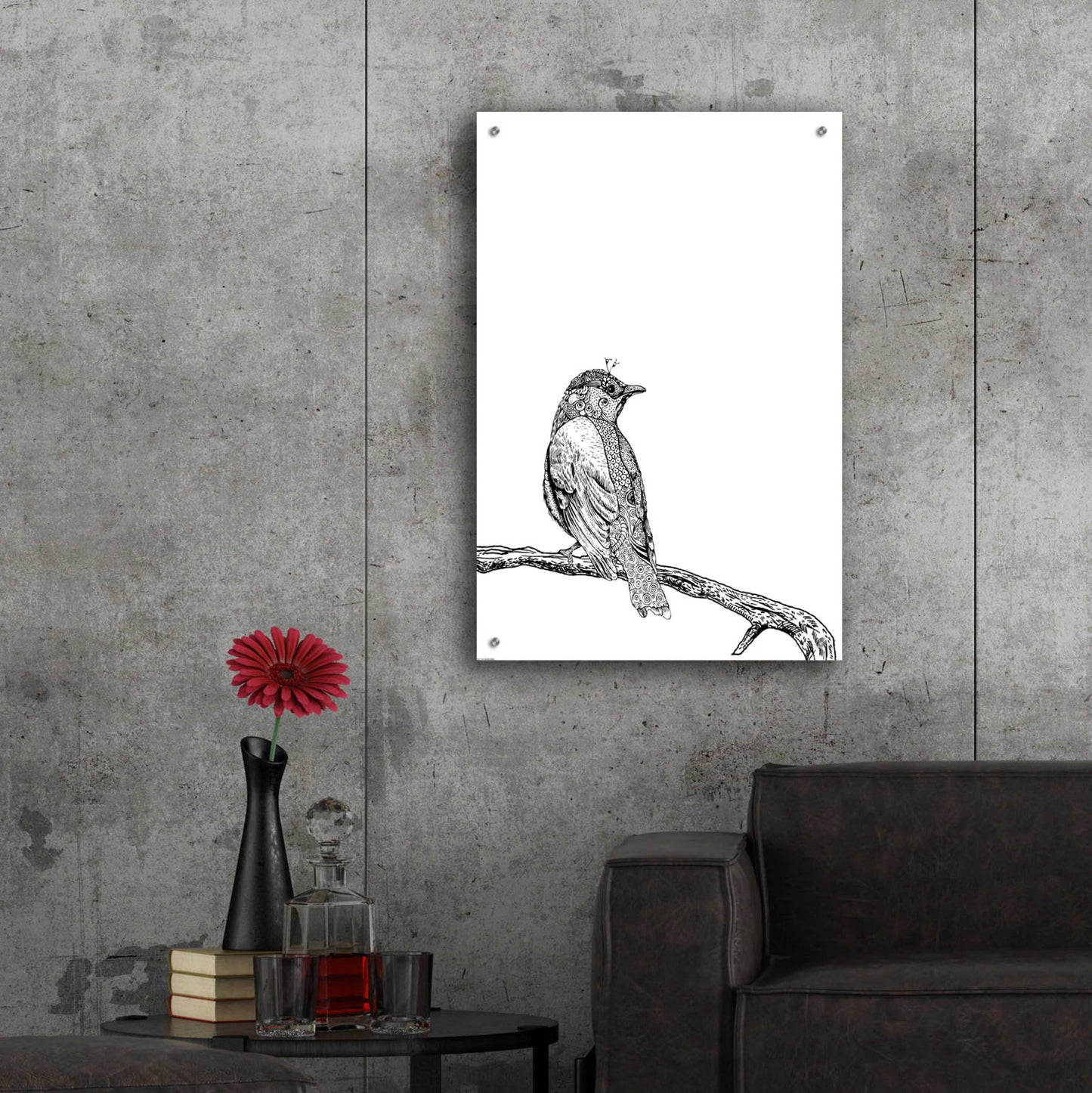 Epic Art 'Bird III' by GraphINC, Acrylic Glass Wall Art,24x36