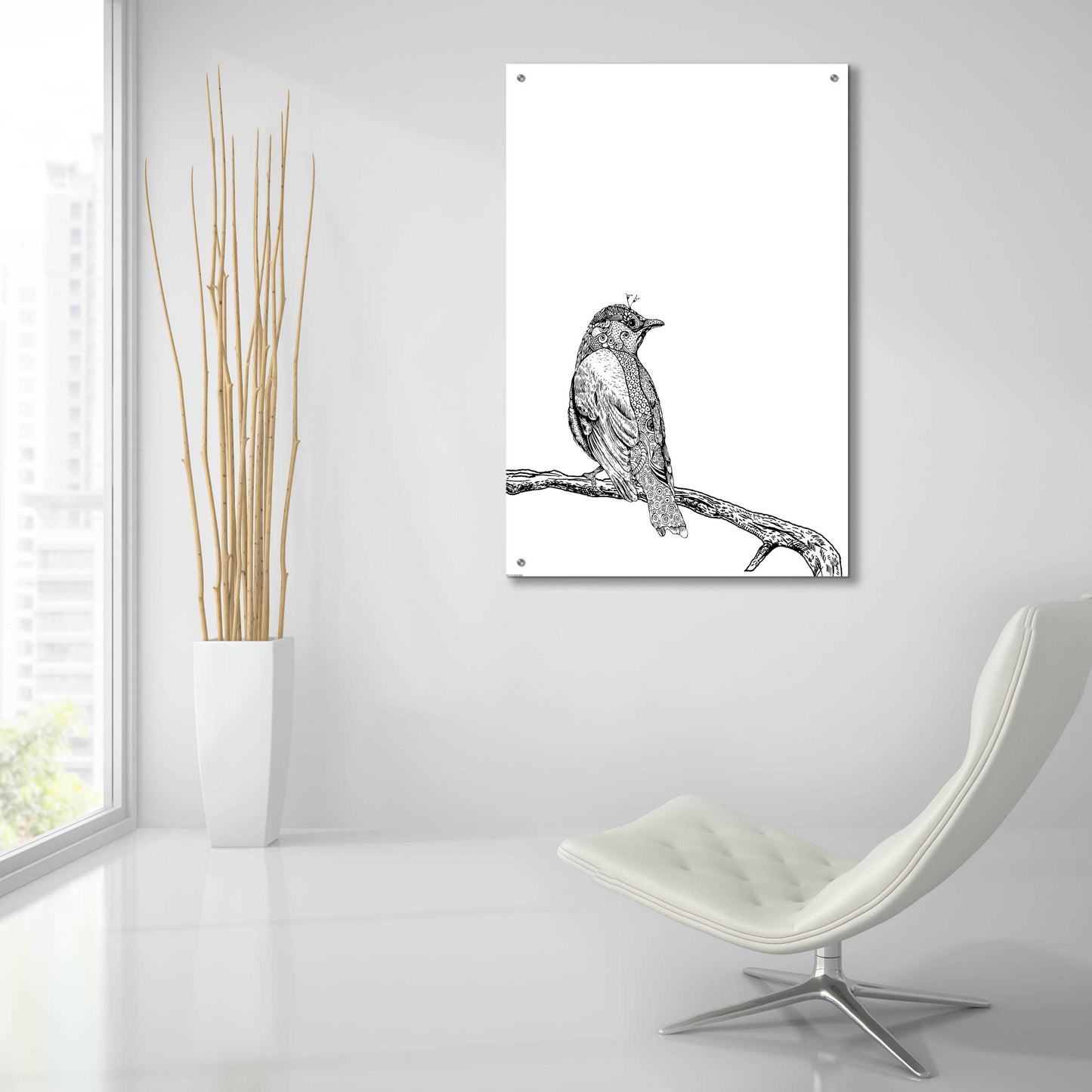 Epic Art 'Bird III' by GraphINC, Acrylic Glass Wall Art,24x36