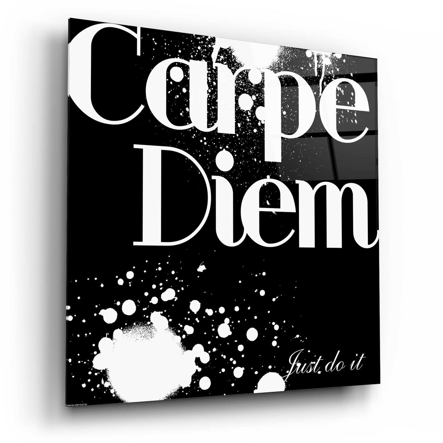 Epic Art 'Carpe Diem' by GraphINC, Acrylic Glass Wall Art,12x12