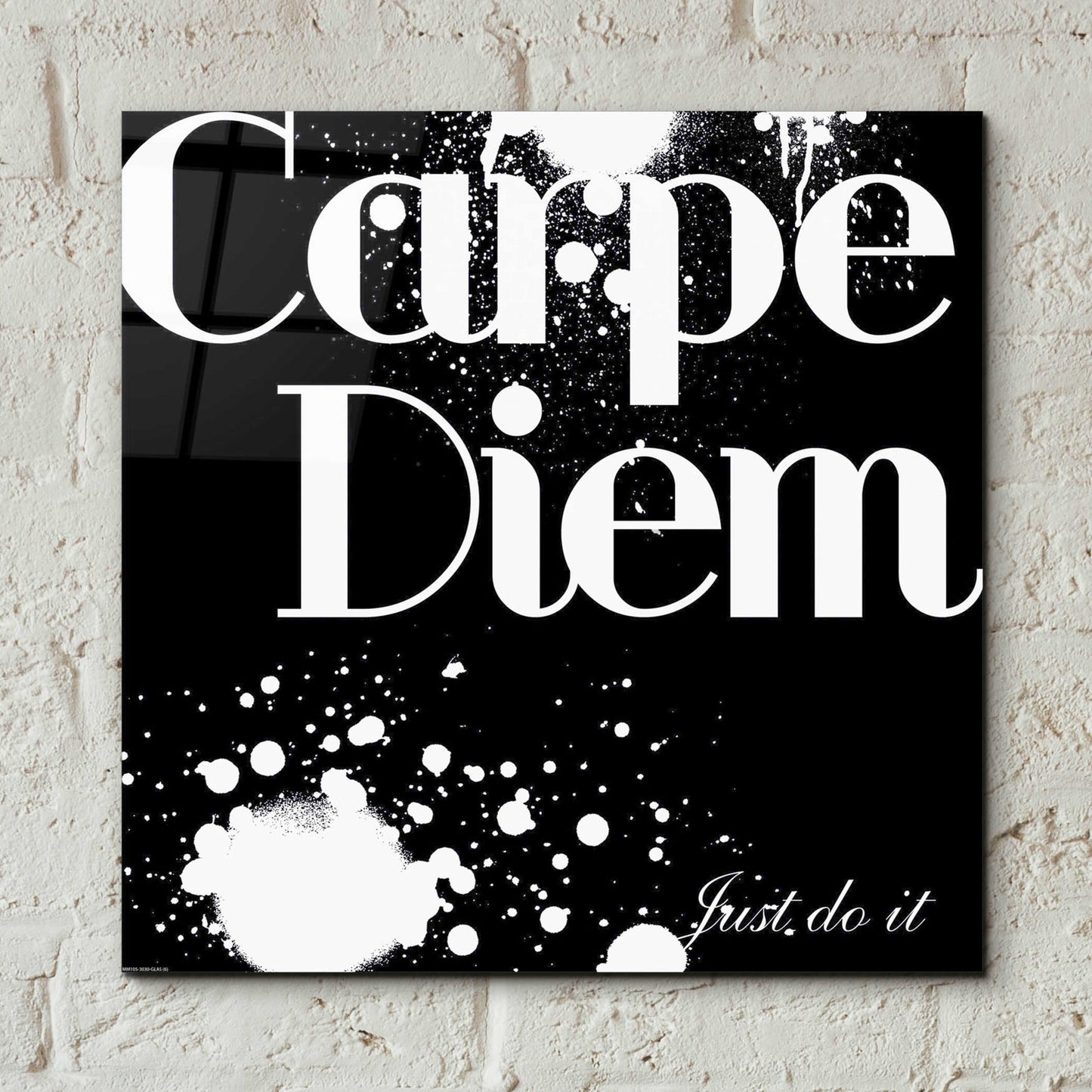 Epic Art 'Carpe Diem' by GraphINC, Acrylic Glass Wall Art,12x12