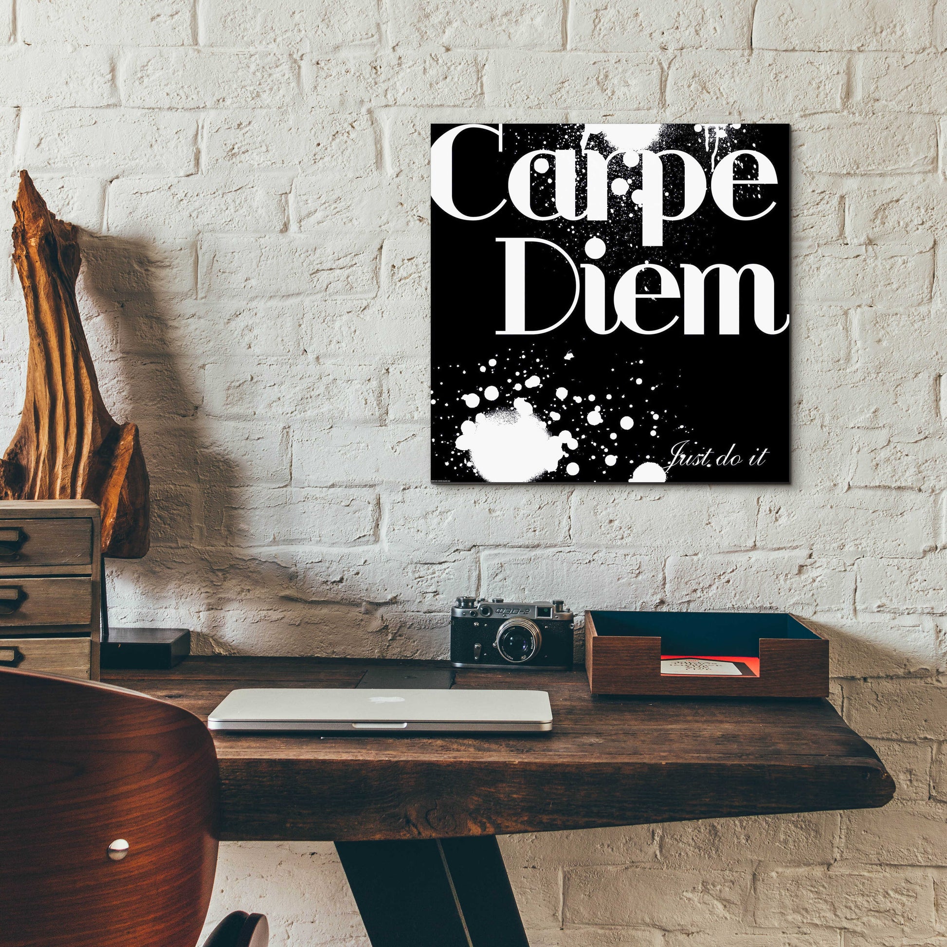 Epic Art 'Carpe Diem' by GraphINC, Acrylic Glass Wall Art,12x12