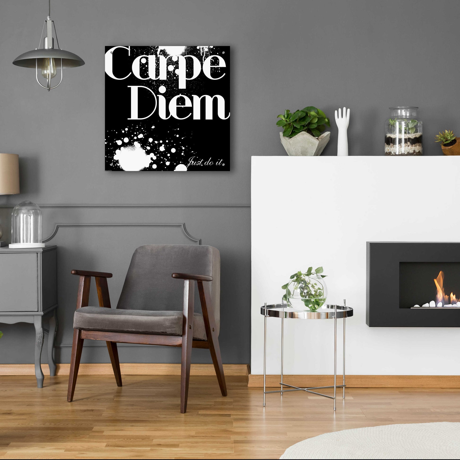 Epic Art 'Carpe Diem' by GraphINC, Acrylic Glass Wall Art,24x24