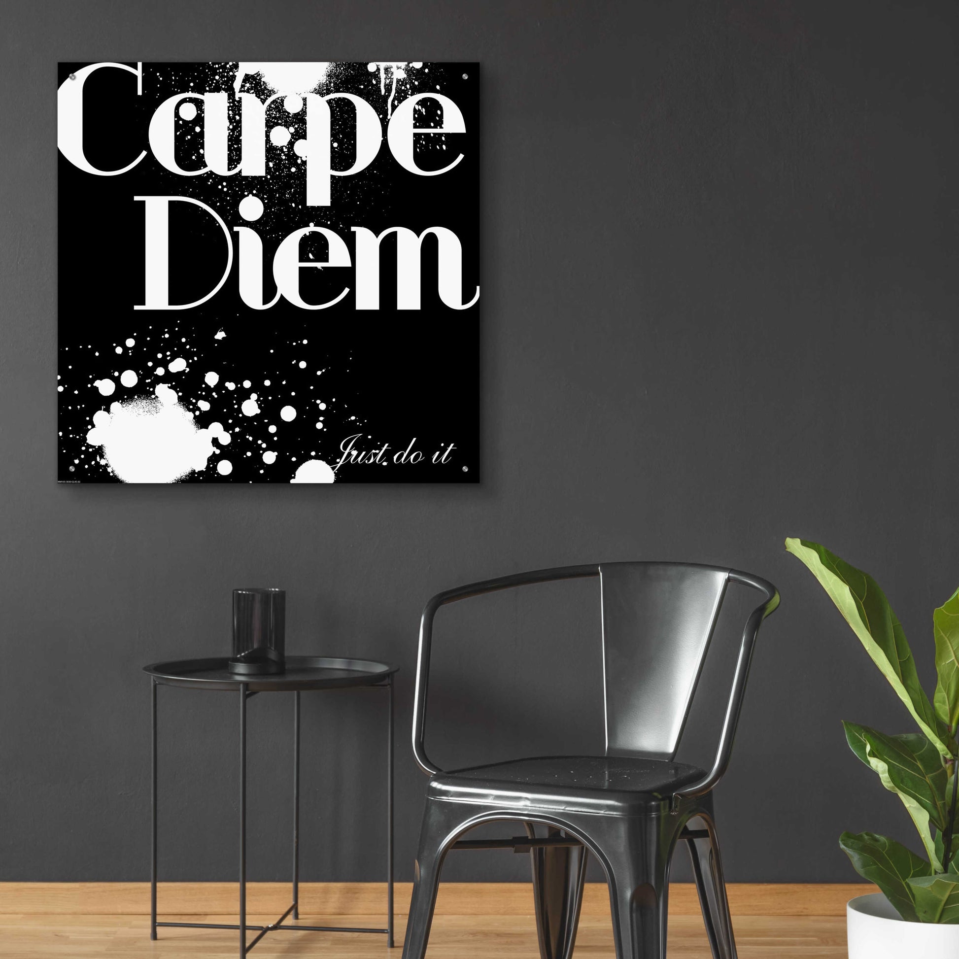 Epic Art 'Carpe Diem' by GraphINC, Acrylic Glass Wall Art,36x36