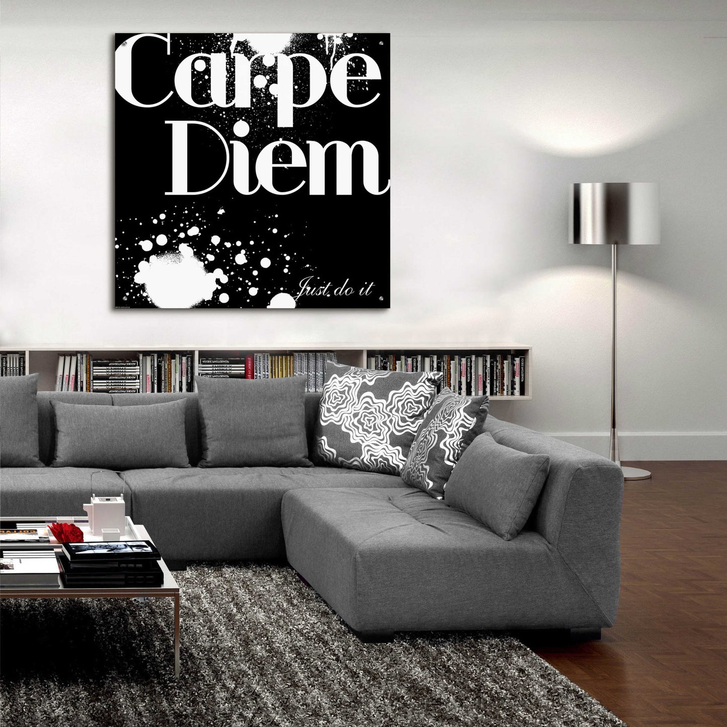 Epic Art 'Carpe Diem' by GraphINC, Acrylic Glass Wall Art,36x36