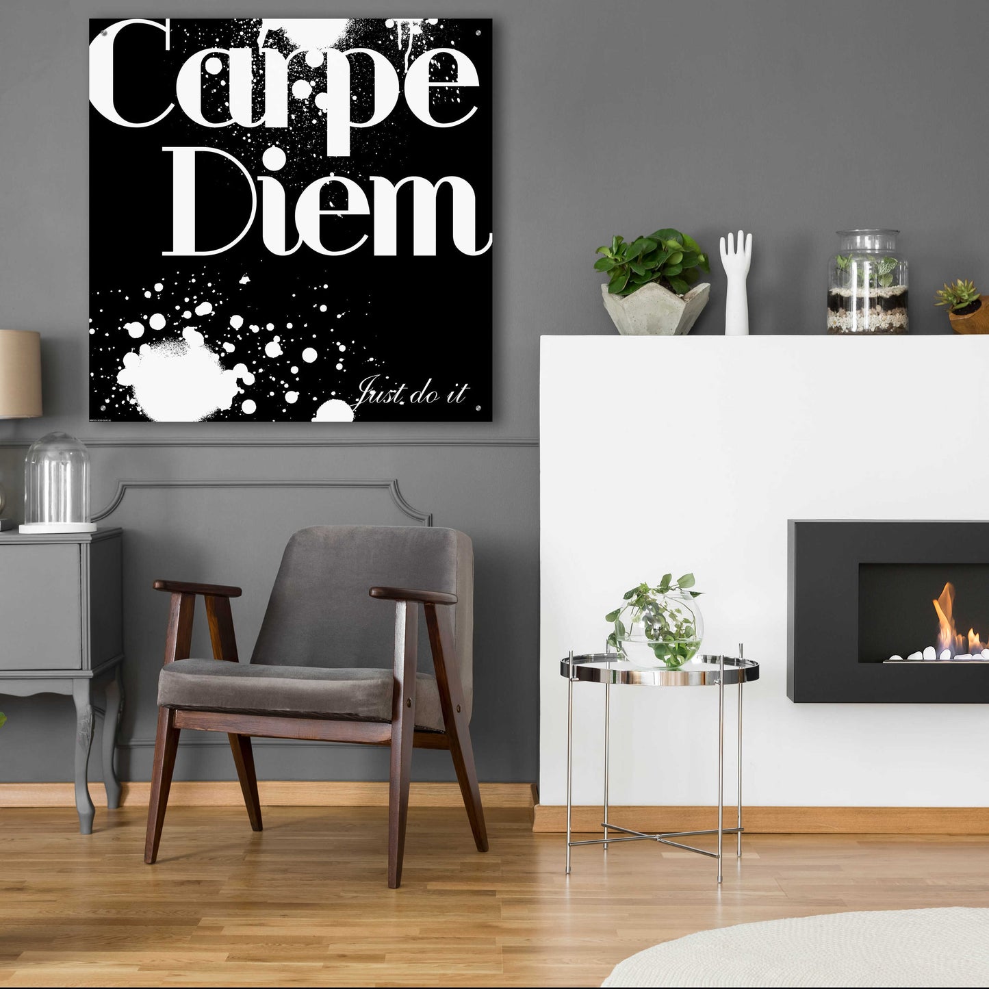 Epic Art 'Carpe Diem' by GraphINC, Acrylic Glass Wall Art,36x36