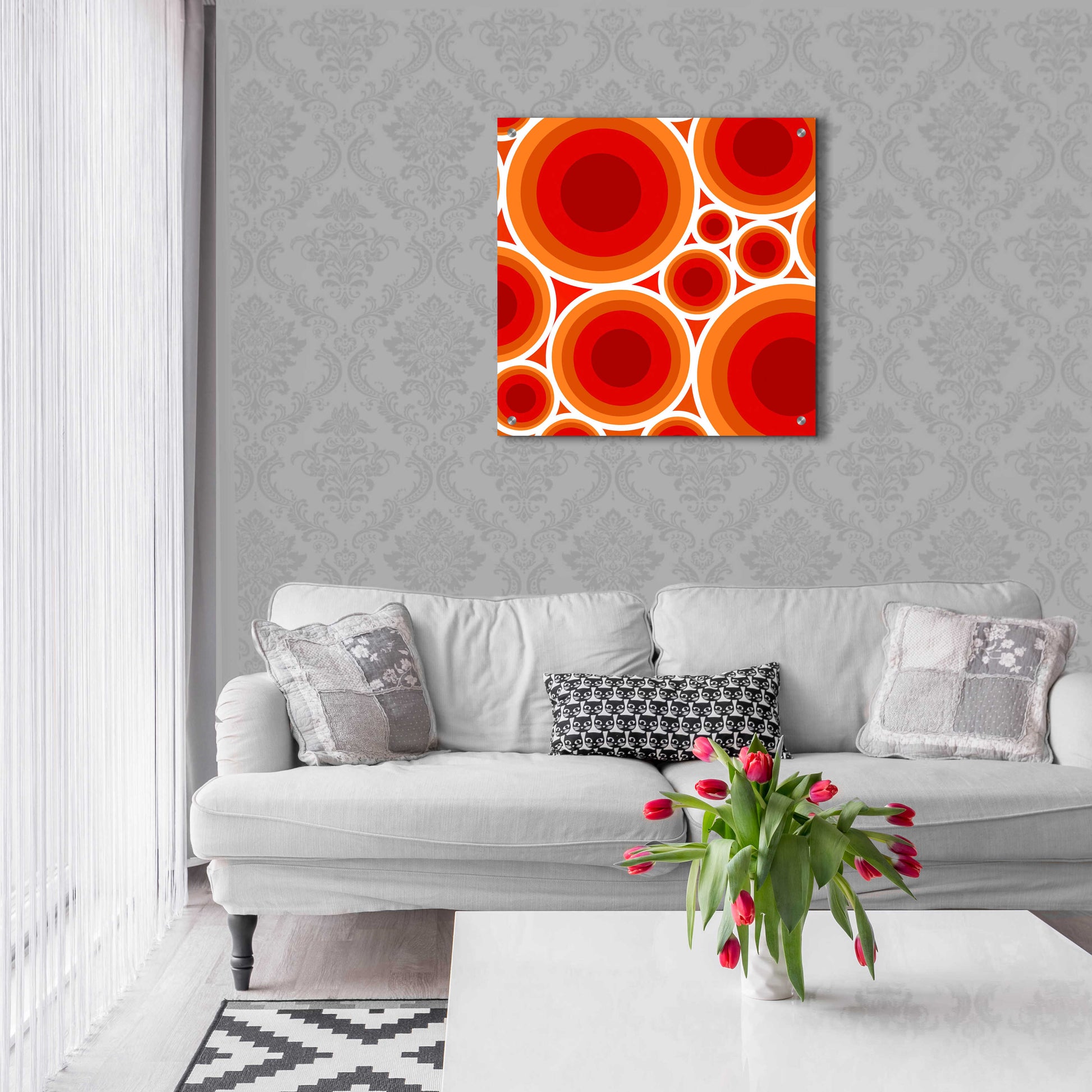 Epic Art 'Circles 1' by GraphINC, Acrylic Glass Wall Art,24x24