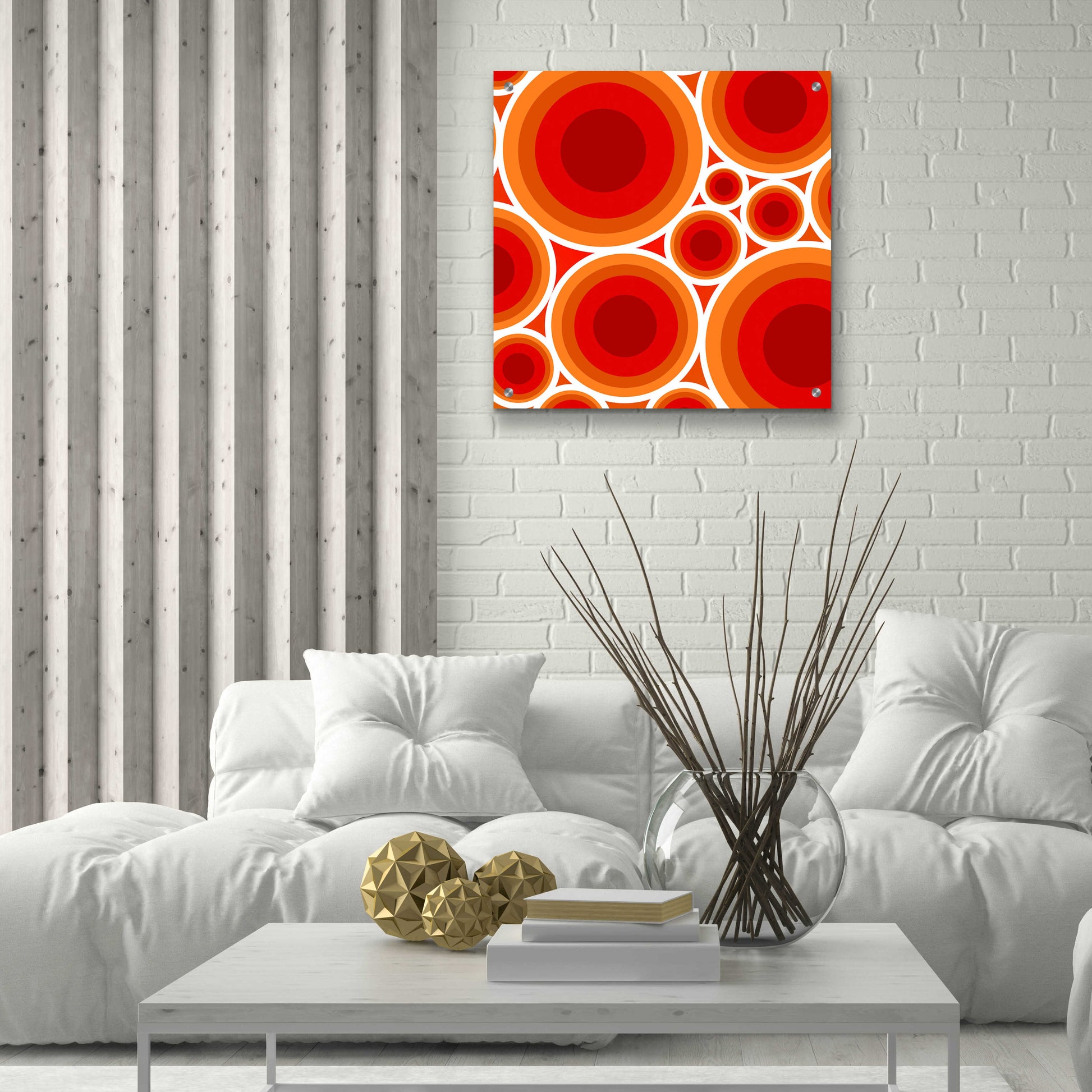 Epic Art 'Circles 1' by GraphINC, Acrylic Glass Wall Art,24x24