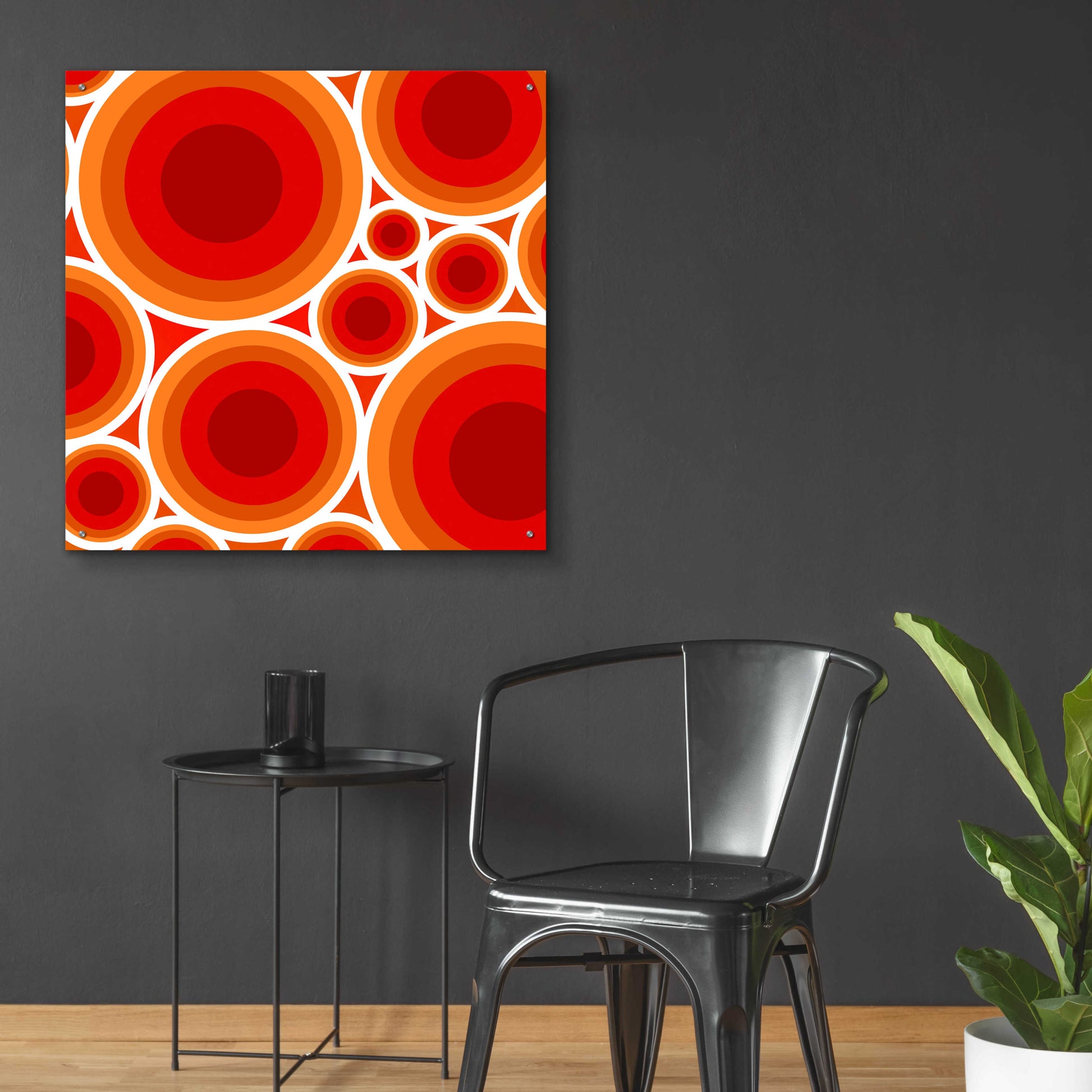 Epic Art 'Circles 1' by GraphINC, Acrylic Glass Wall Art,36x36