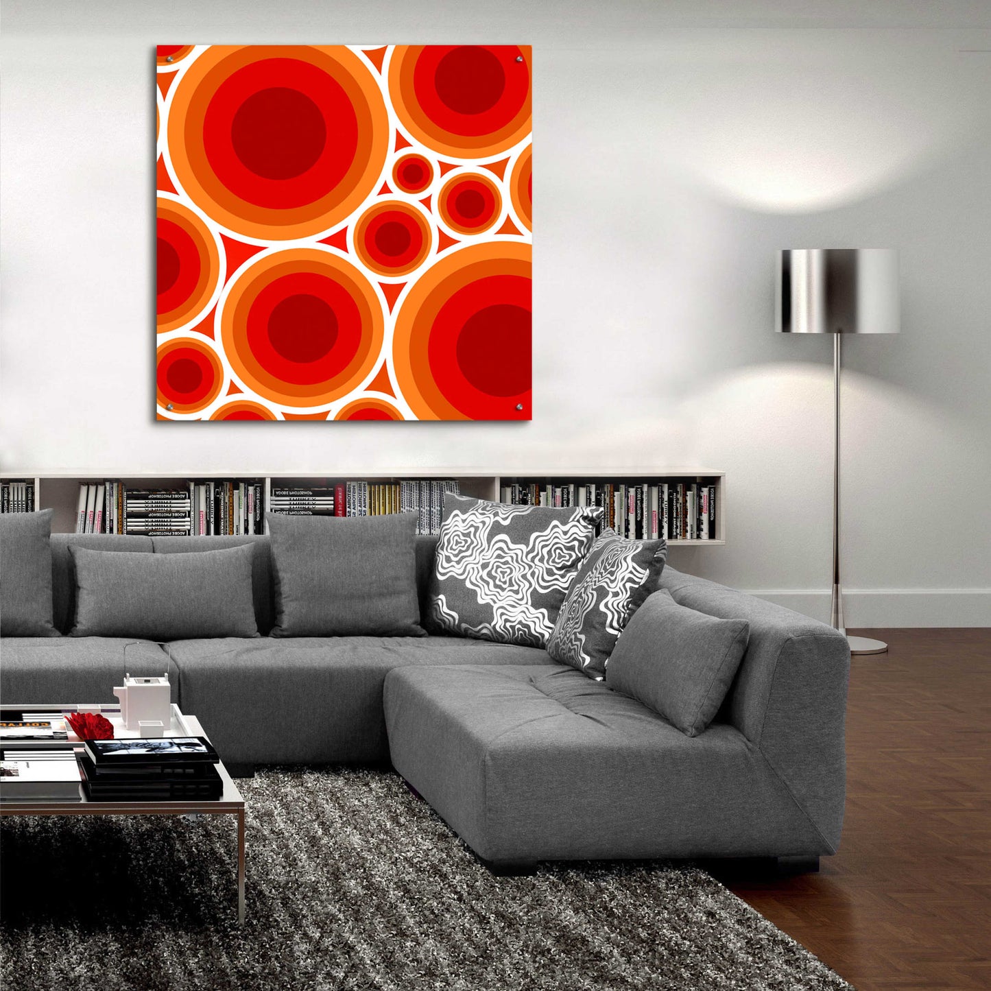 Epic Art 'Circles 1' by GraphINC, Acrylic Glass Wall Art,36x36