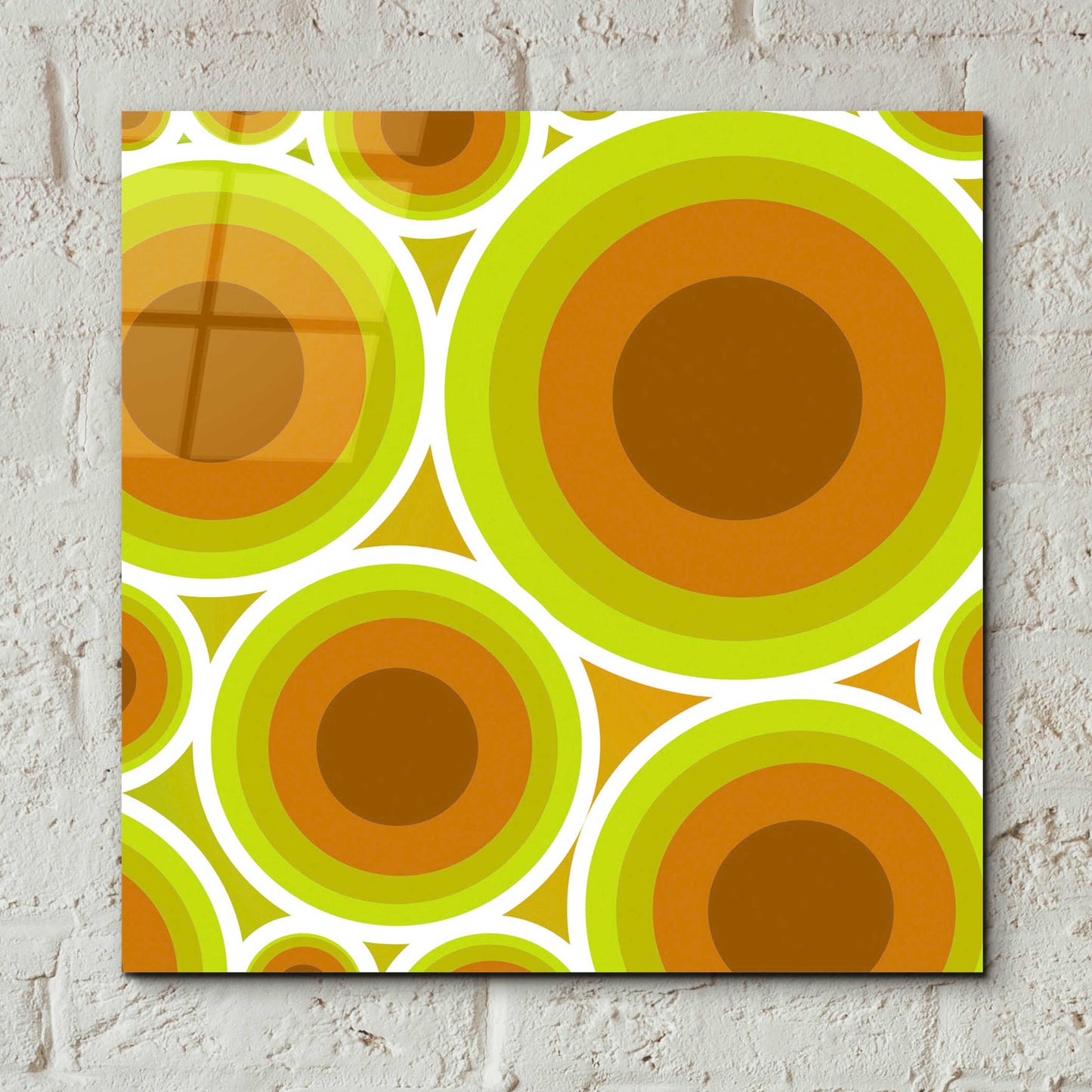 Epic Art 'Circles 2' by GraphINC, Acrylic Glass Wall Art,12x12