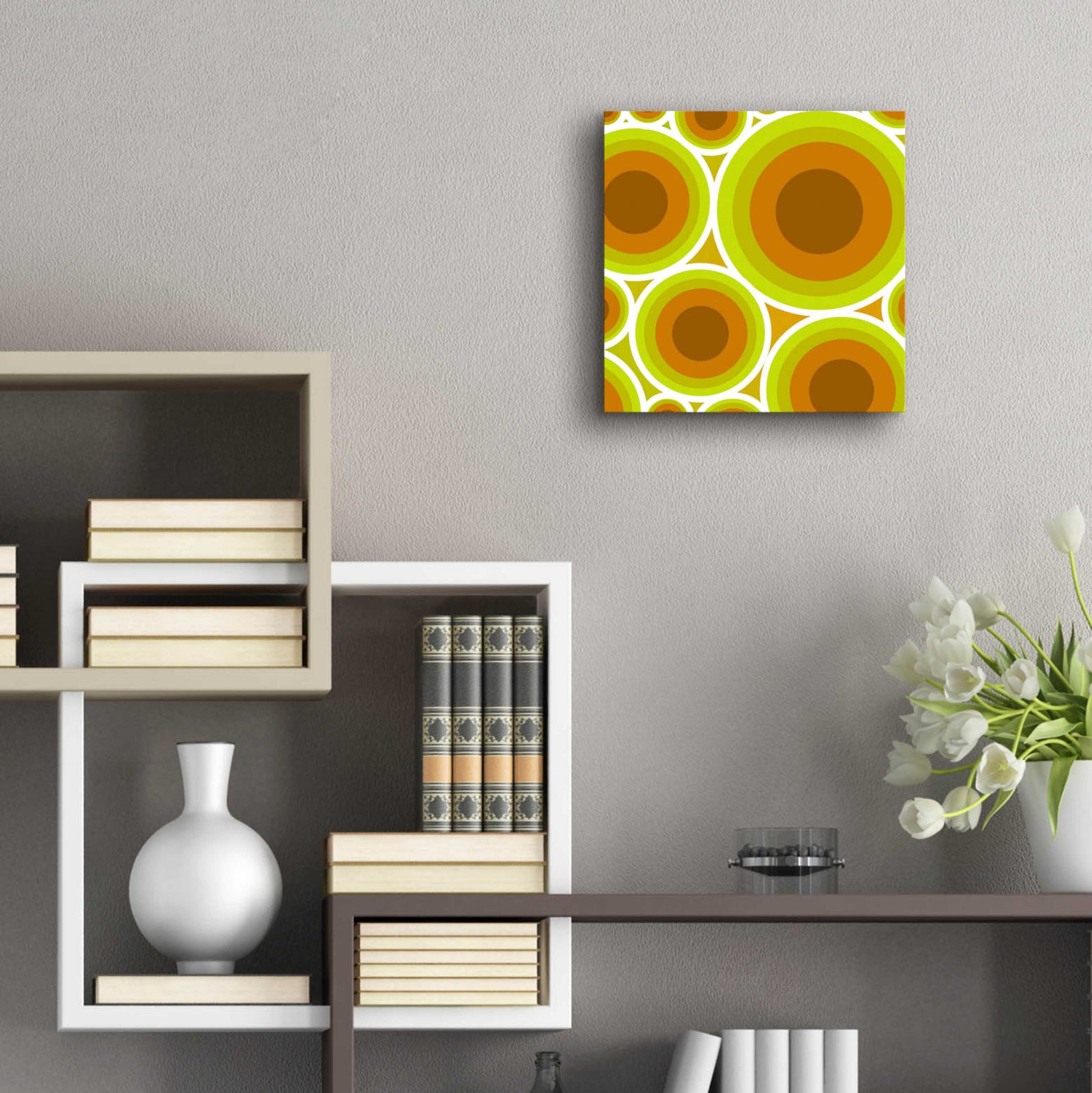 Epic Art 'Circles 2' by GraphINC, Acrylic Glass Wall Art,12x12