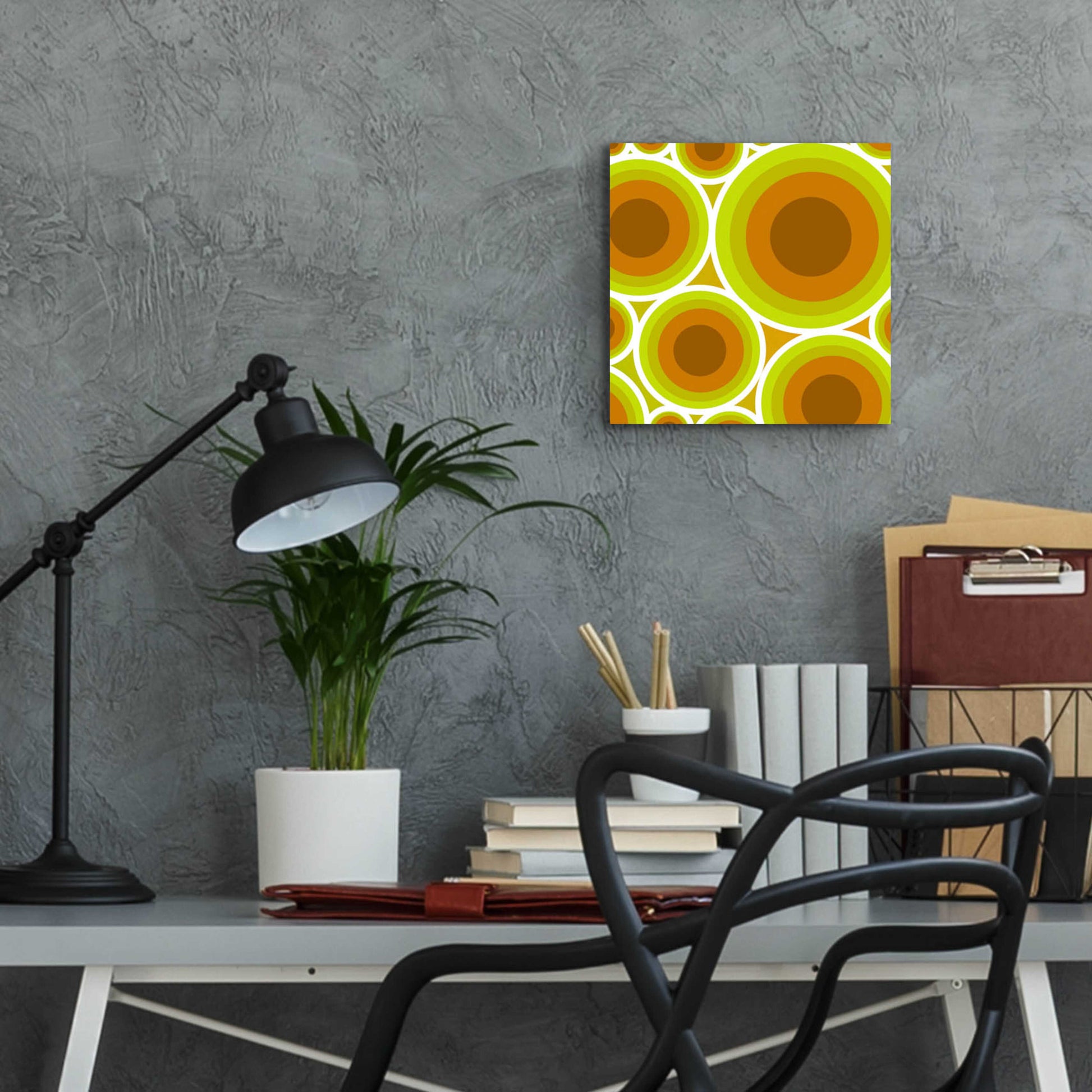 Epic Art 'Circles 2' by GraphINC, Acrylic Glass Wall Art,12x12