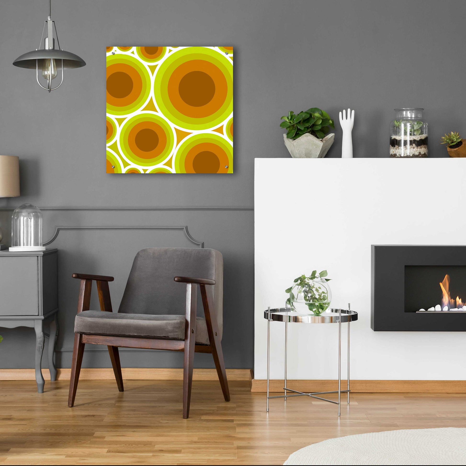 Epic Art 'Circles 2' by GraphINC, Acrylic Glass Wall Art,24x24