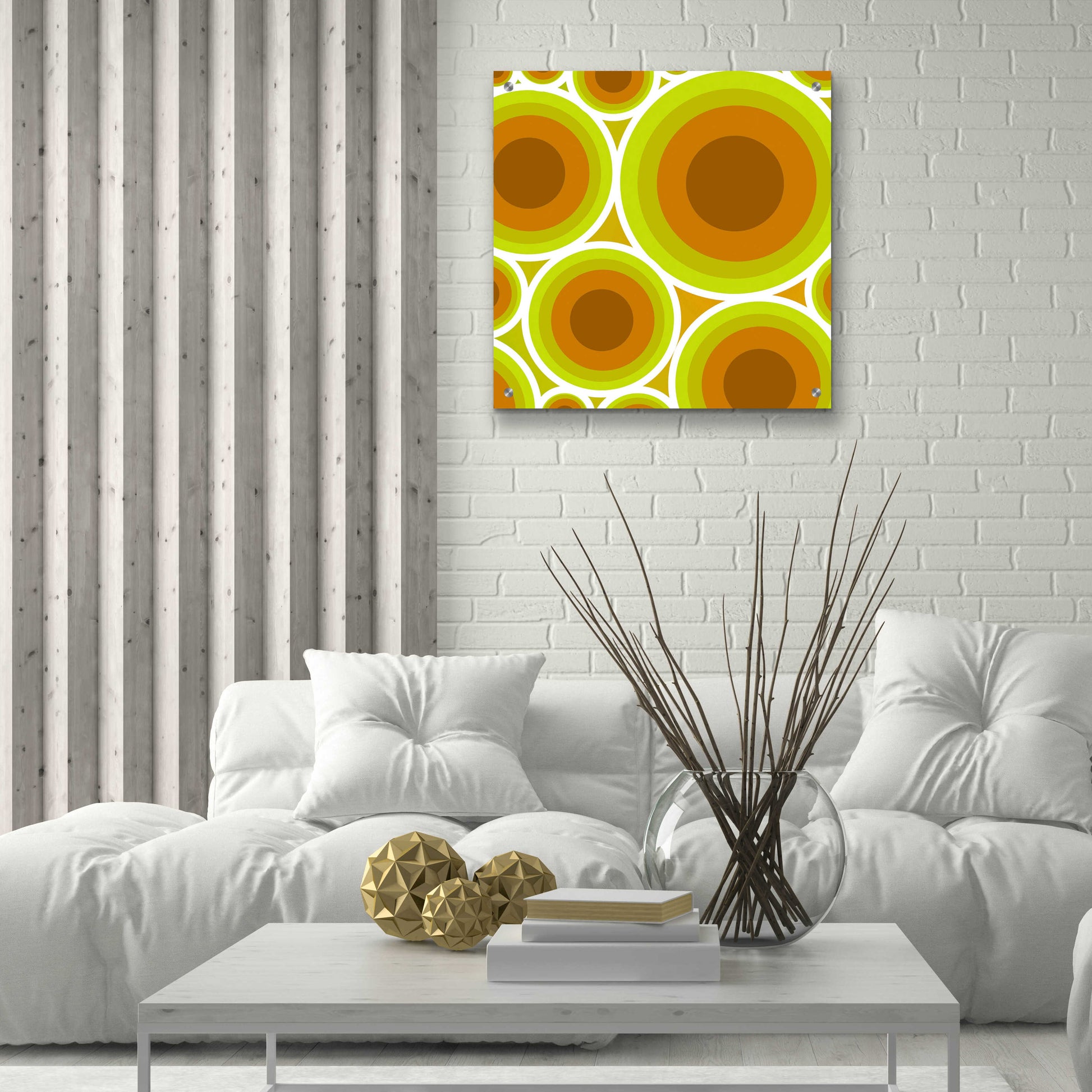 Epic Art 'Circles 2' by GraphINC, Acrylic Glass Wall Art,24x24