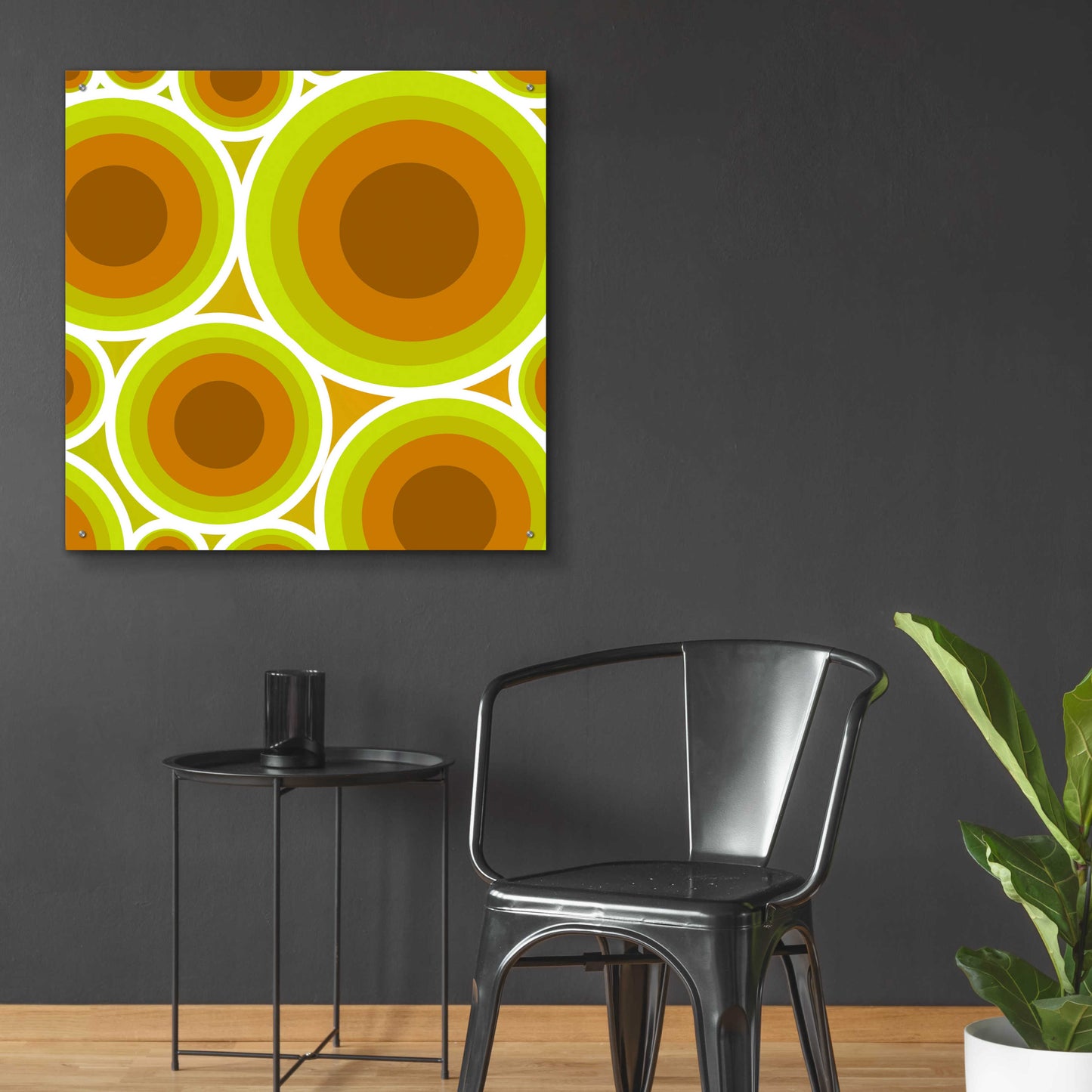 Epic Art 'Circles 2' by GraphINC, Acrylic Glass Wall Art,36x36