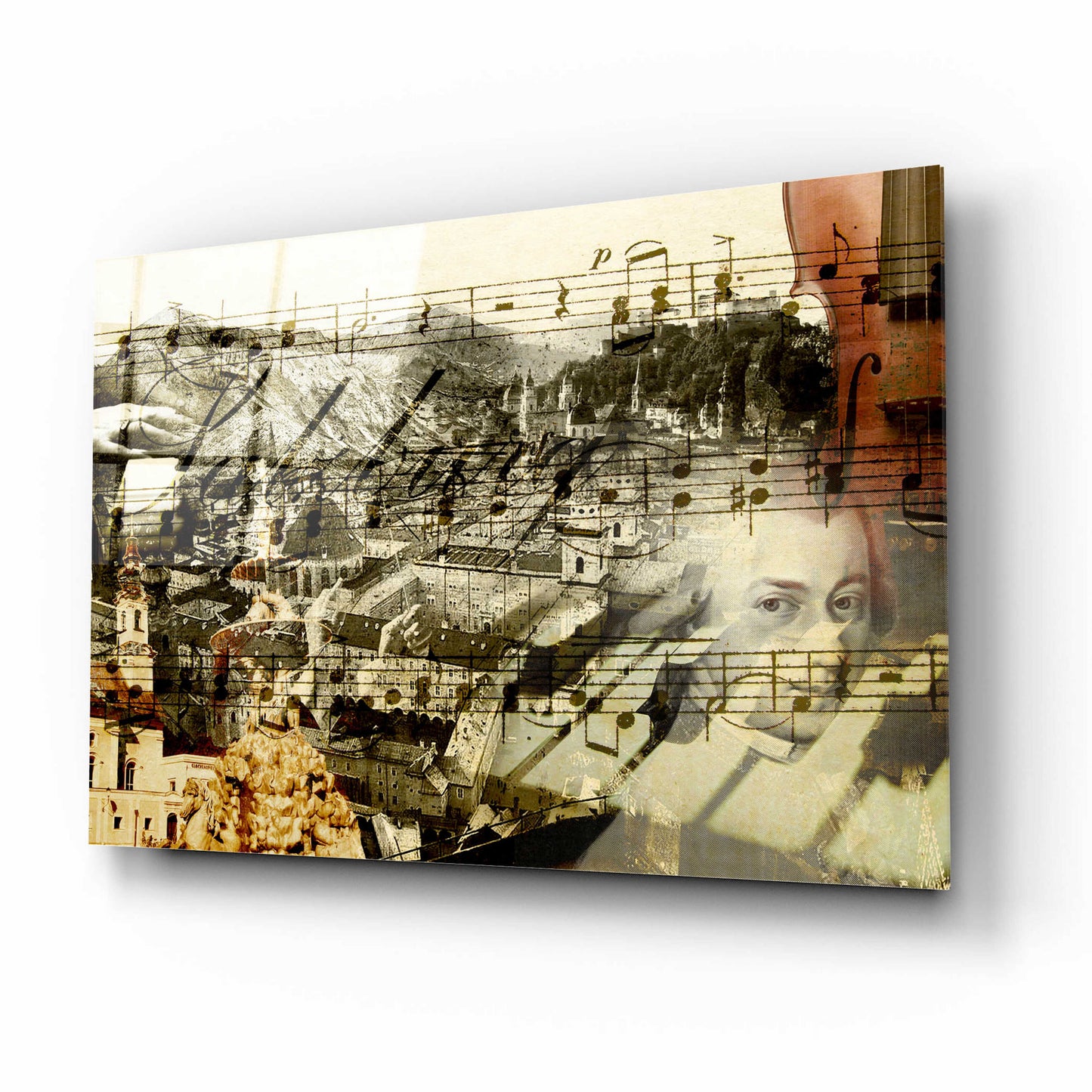 Epic Art 'Classical Music' by GraphINC, Acrylic Glass Wall Art,16x12