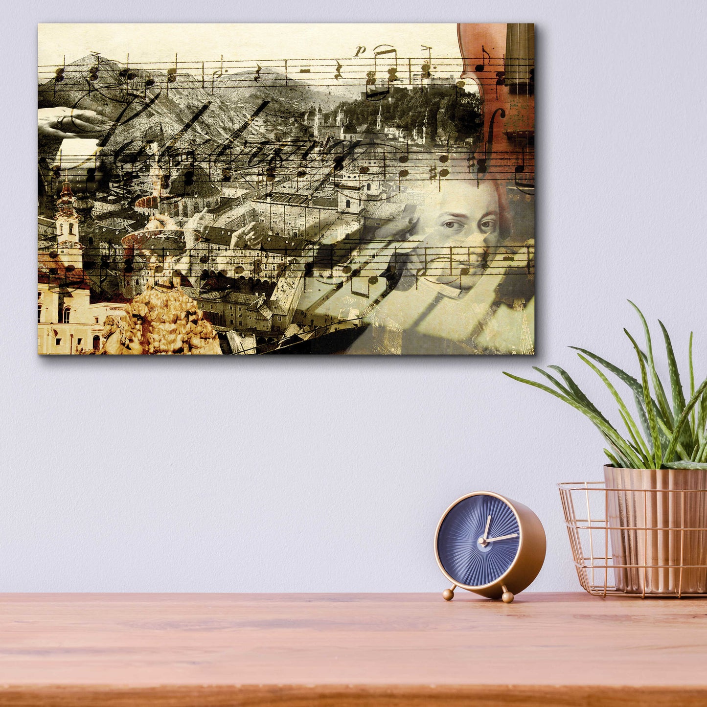 Epic Art 'Classical Music' by GraphINC, Acrylic Glass Wall Art,16x12