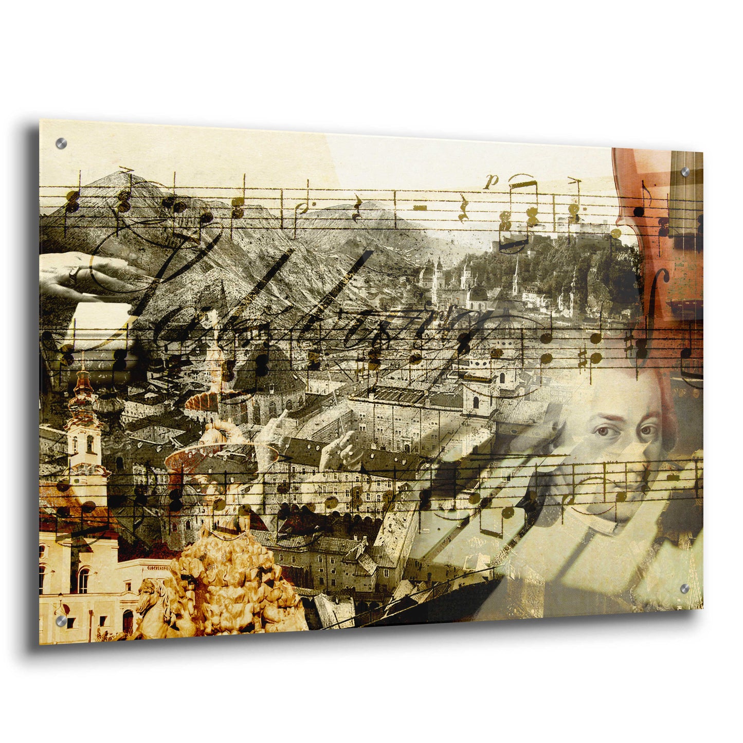 Epic Art 'Classical Music' by GraphINC, Acrylic Glass Wall Art,36x24