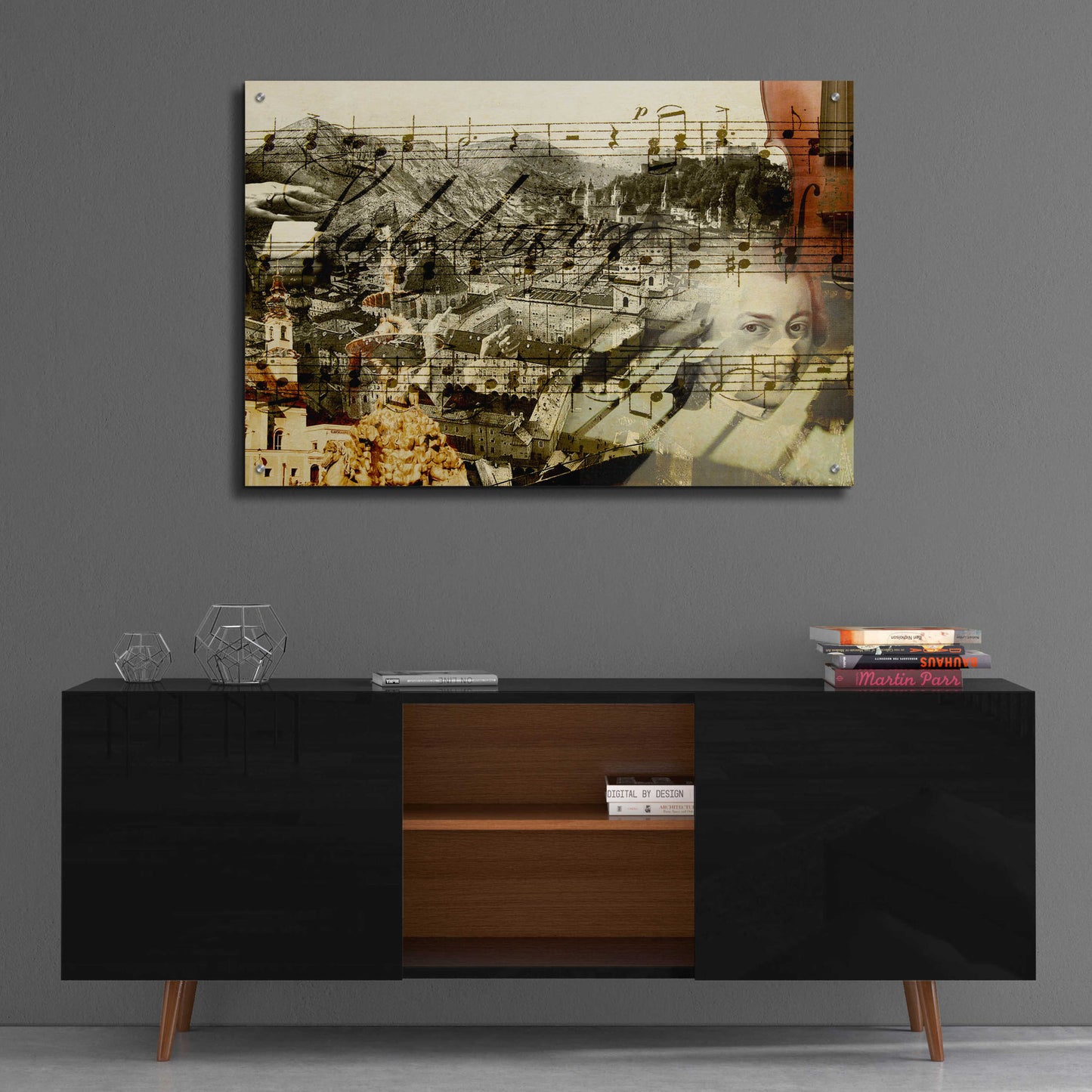 Epic Art 'Classical Music' by GraphINC, Acrylic Glass Wall Art,36x24