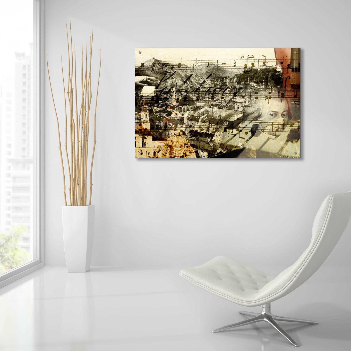 Epic Art 'Classical Music' by GraphINC, Acrylic Glass Wall Art,36x24