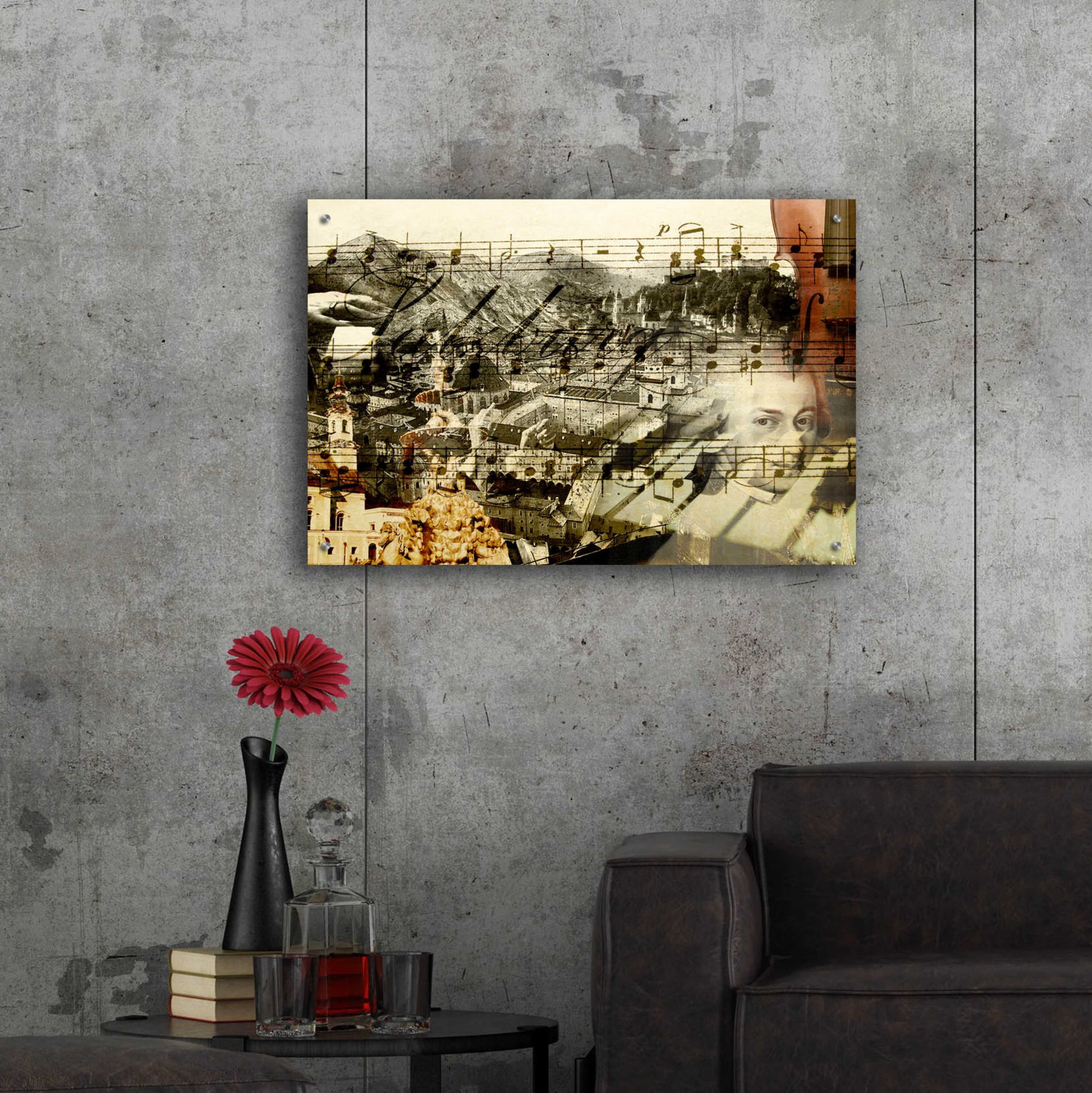 Epic Art 'Classical Music' by GraphINC, Acrylic Glass Wall Art,36x24