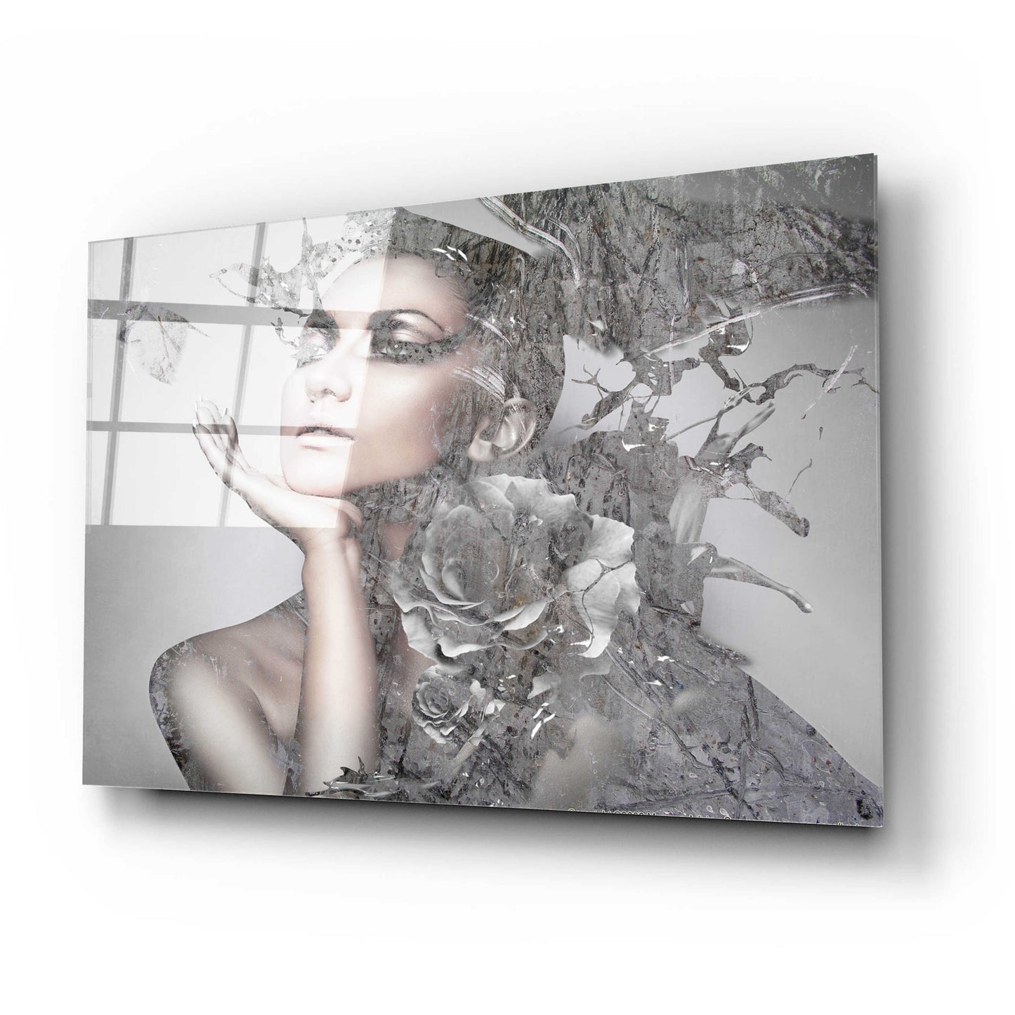 Epic Art 'Cool Grey' by GraphINC, Acrylic Glass Wall Art,24x16