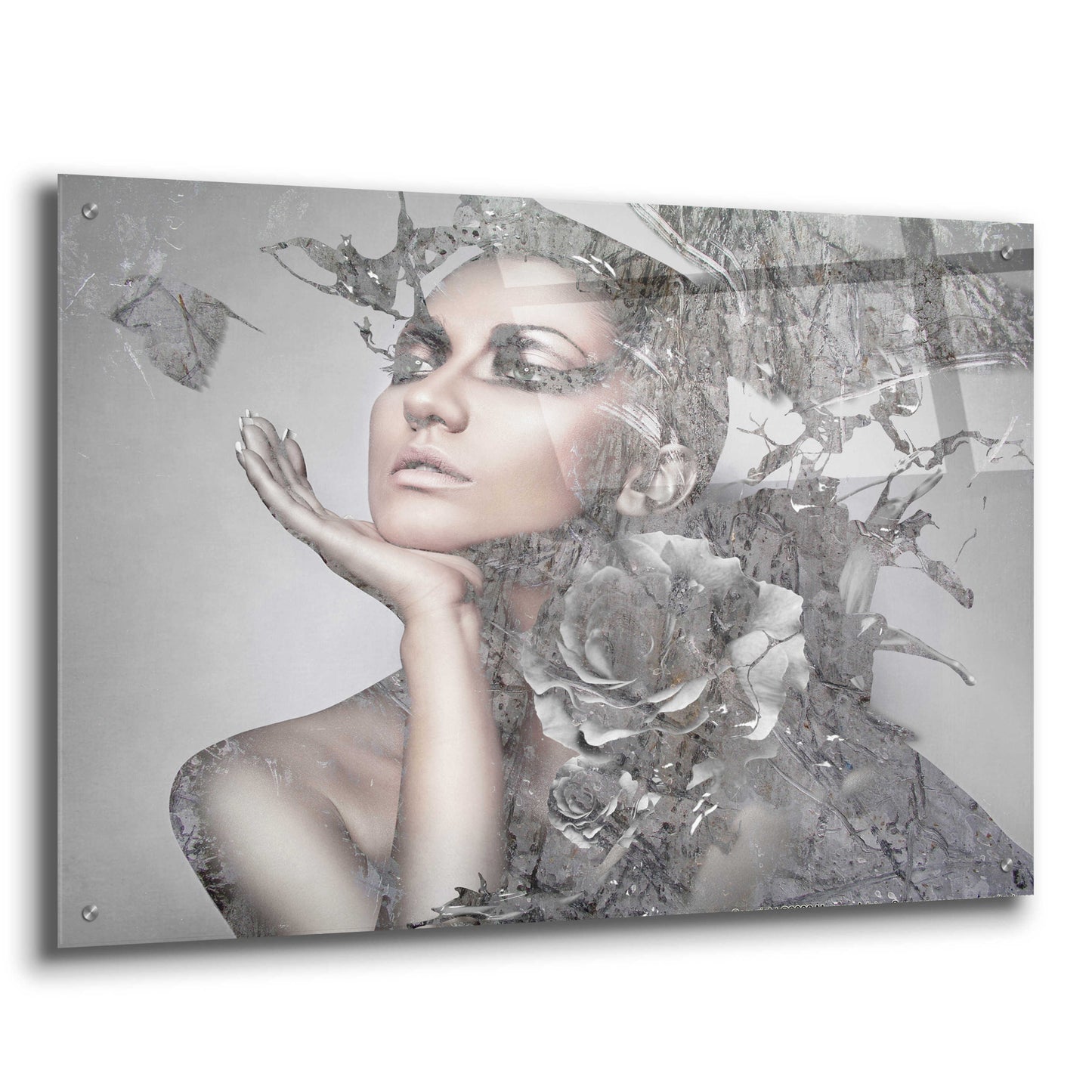 Epic Art 'Cool Grey' by GraphINC, Acrylic Glass Wall Art,36x24