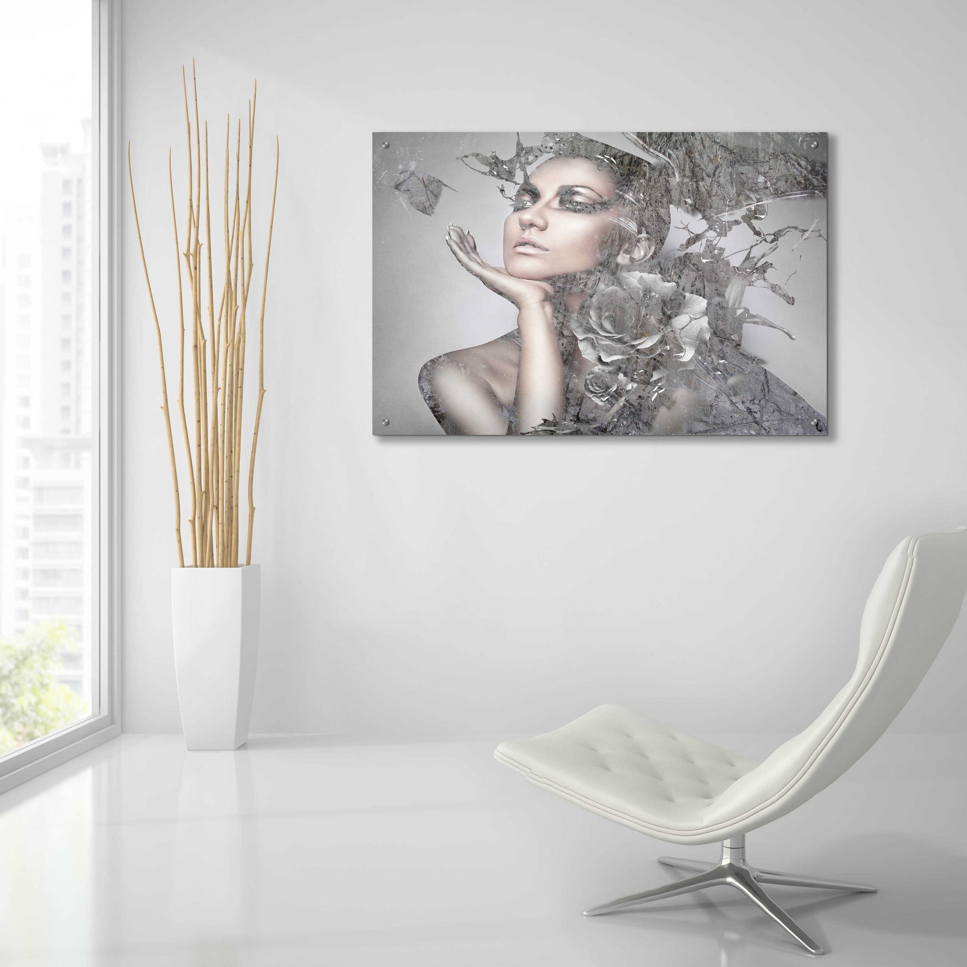 Epic Art 'Cool Grey' by GraphINC, Acrylic Glass Wall Art,36x24