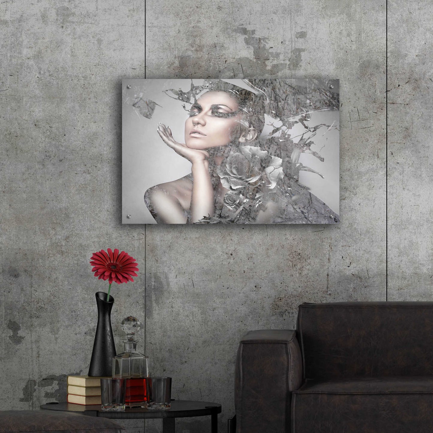 Epic Art 'Cool Grey' by GraphINC, Acrylic Glass Wall Art,36x24