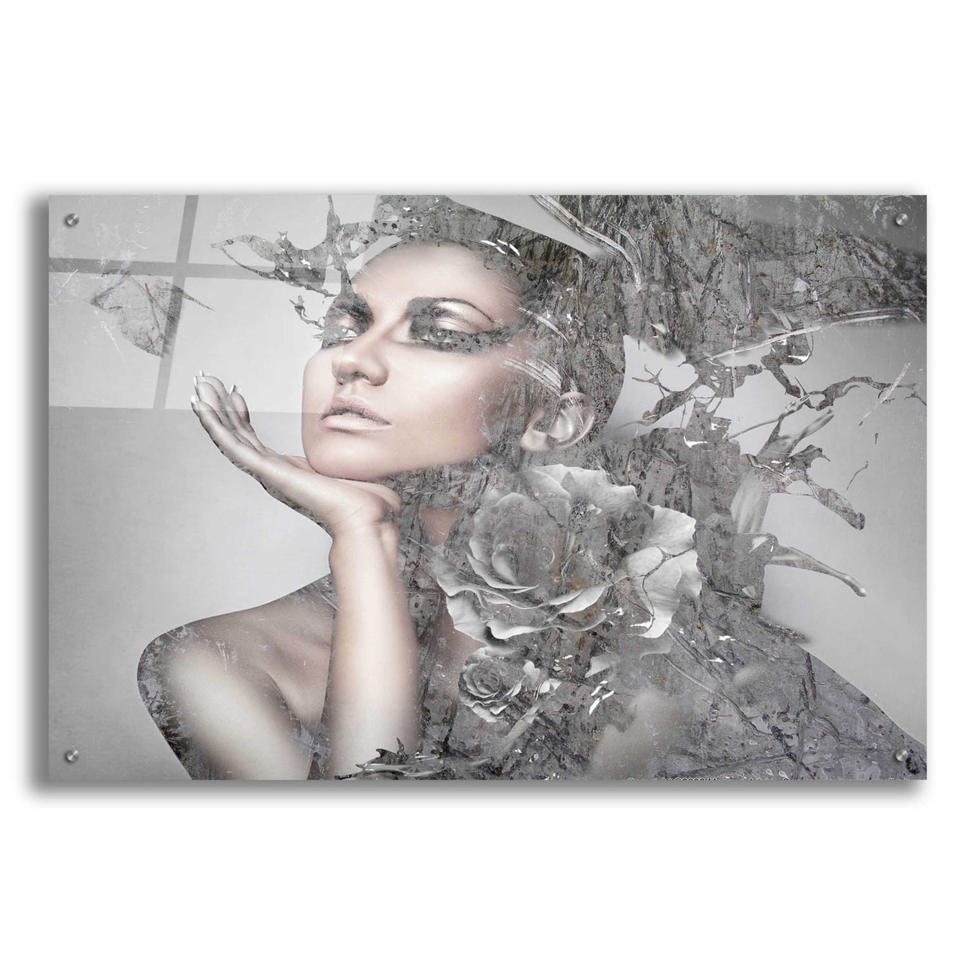 Epic Art 'Cool Grey' by GraphINC, Acrylic Glass Wall Art,36x24