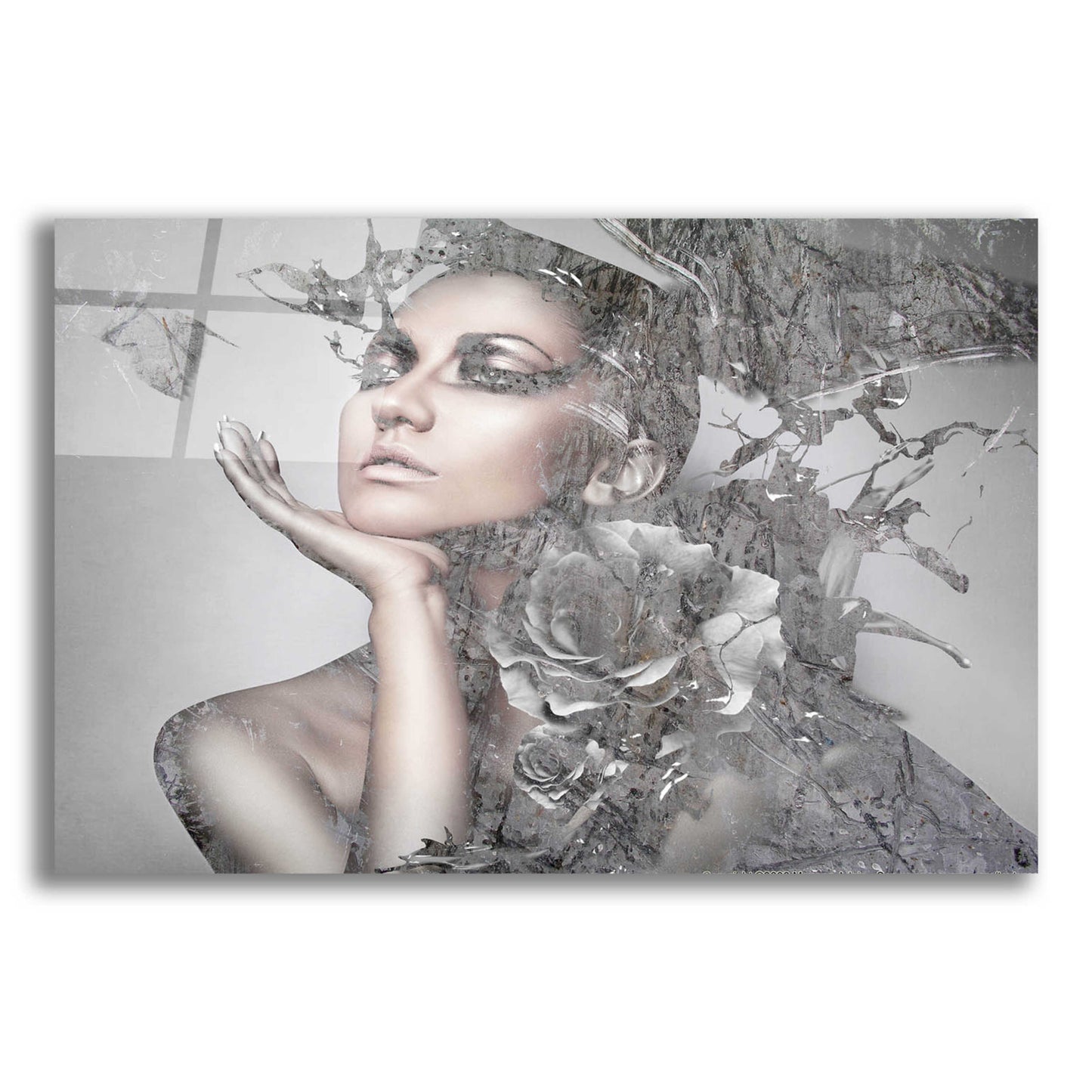 Epic Art 'Cool Grey' by GraphINC, Acrylic Glass Wall Art